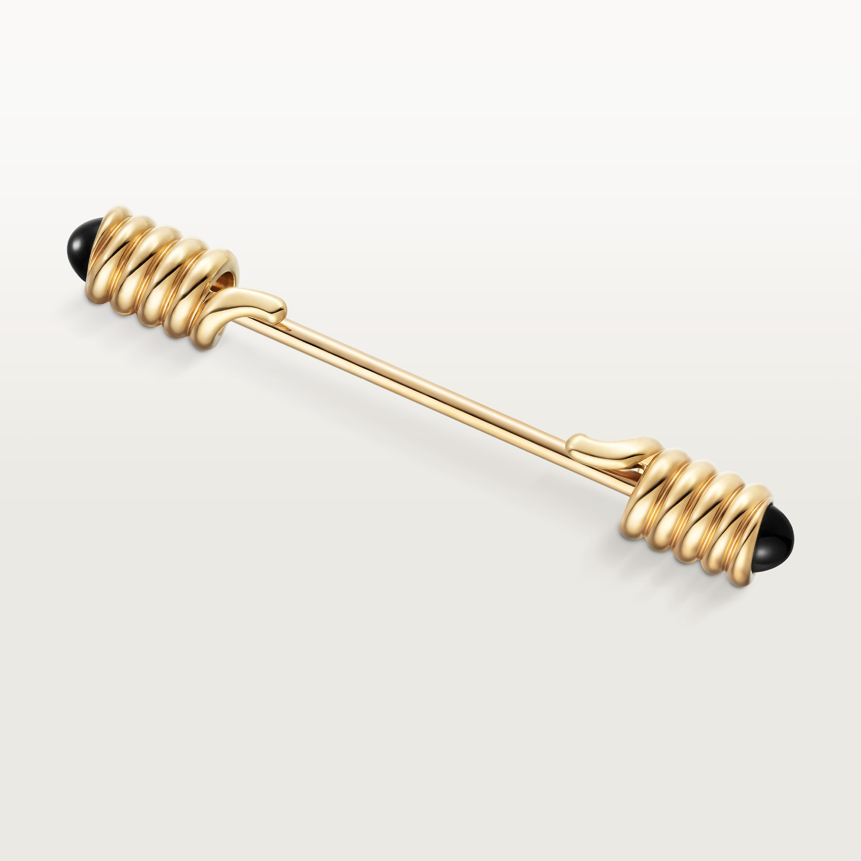 Tie pin with spring motif 