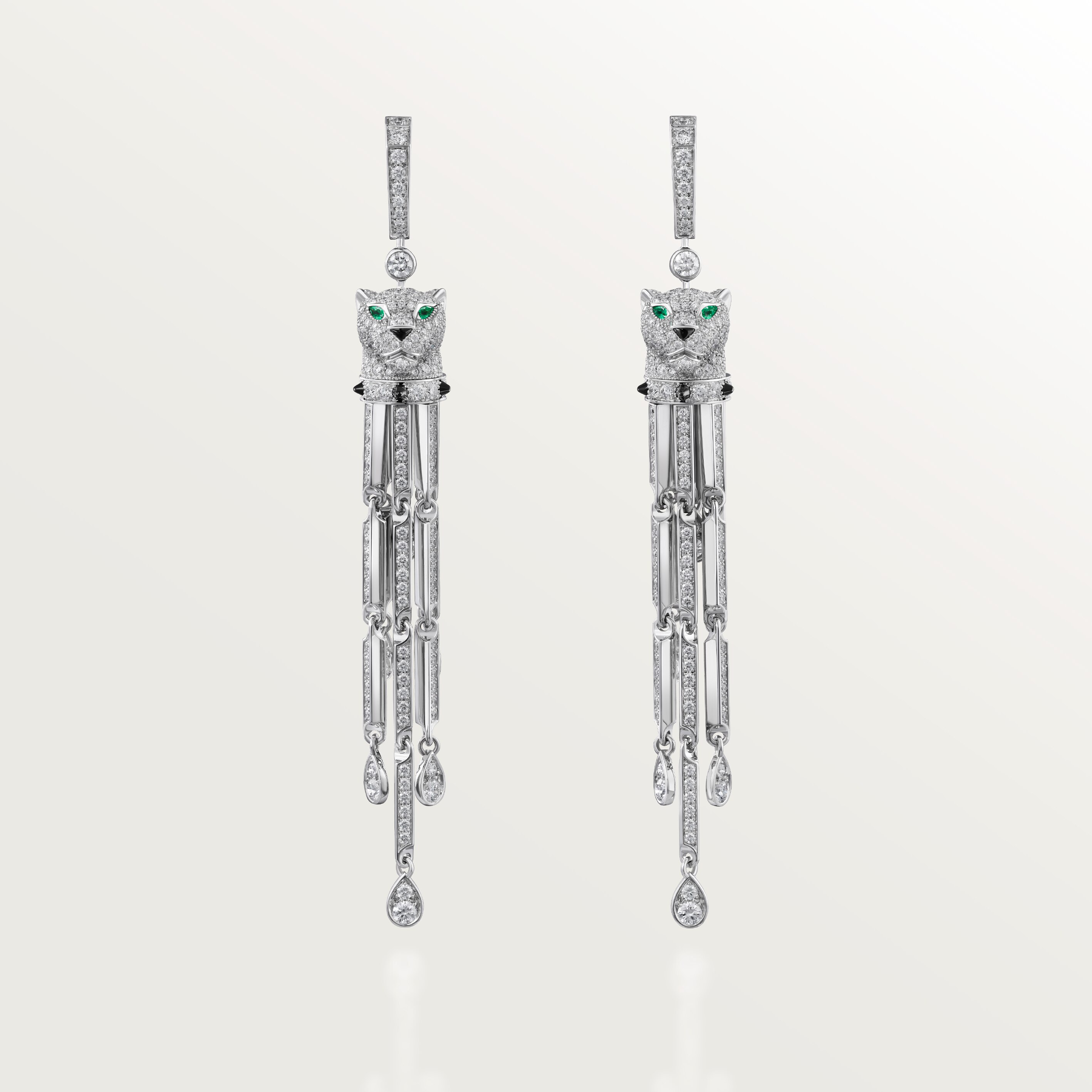 Panth&egrave;re de Cartier earrings, paved
