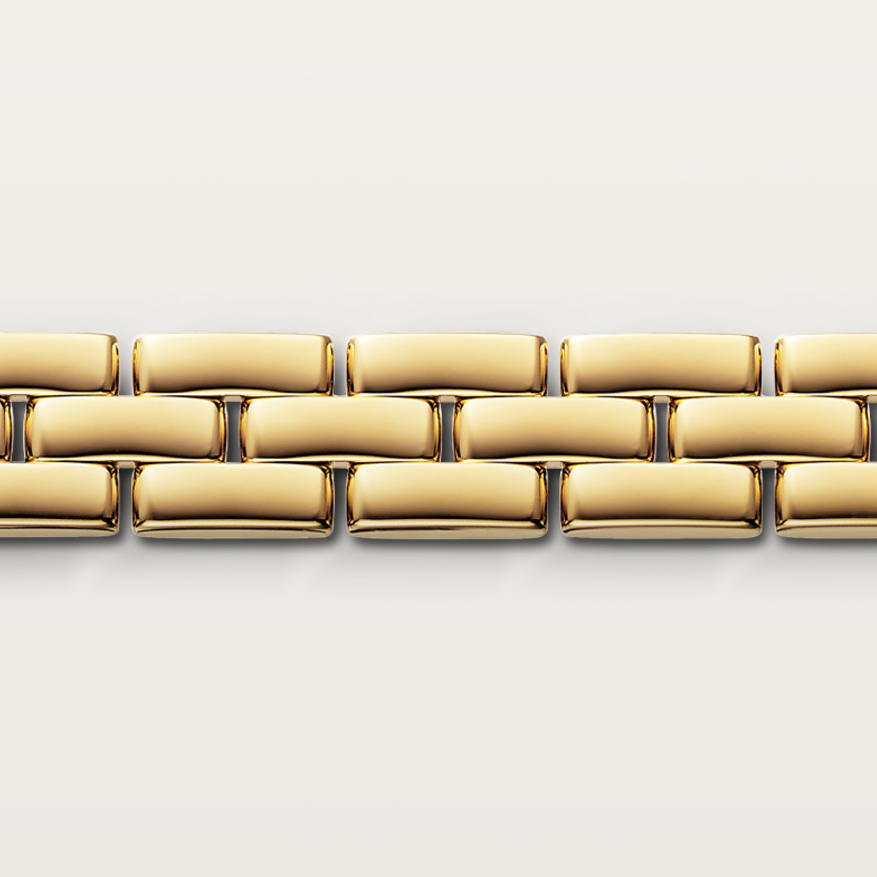 Maillon Panth&egrave;re bracelet, three rows