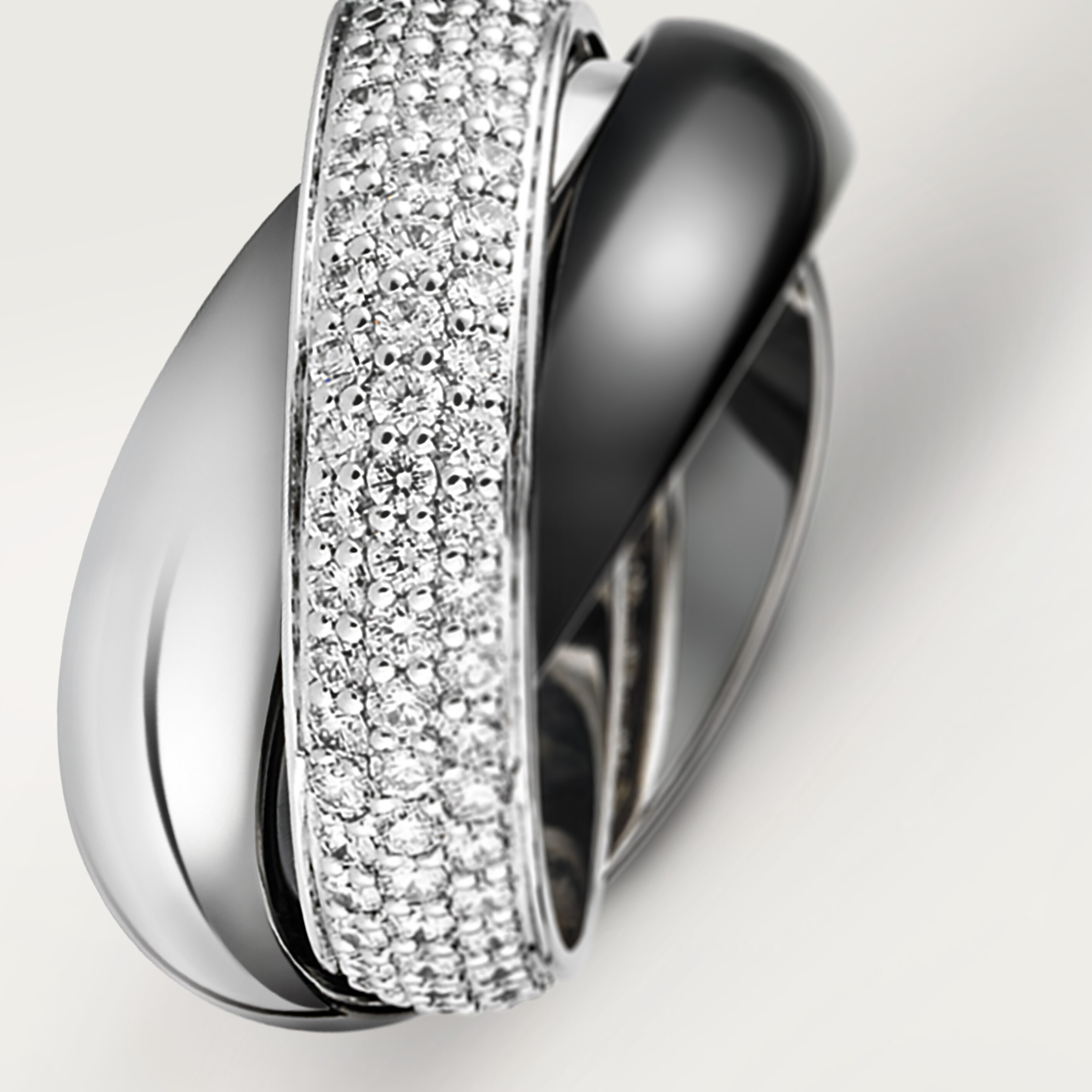 TRINITY RING, CERAMIC, LM