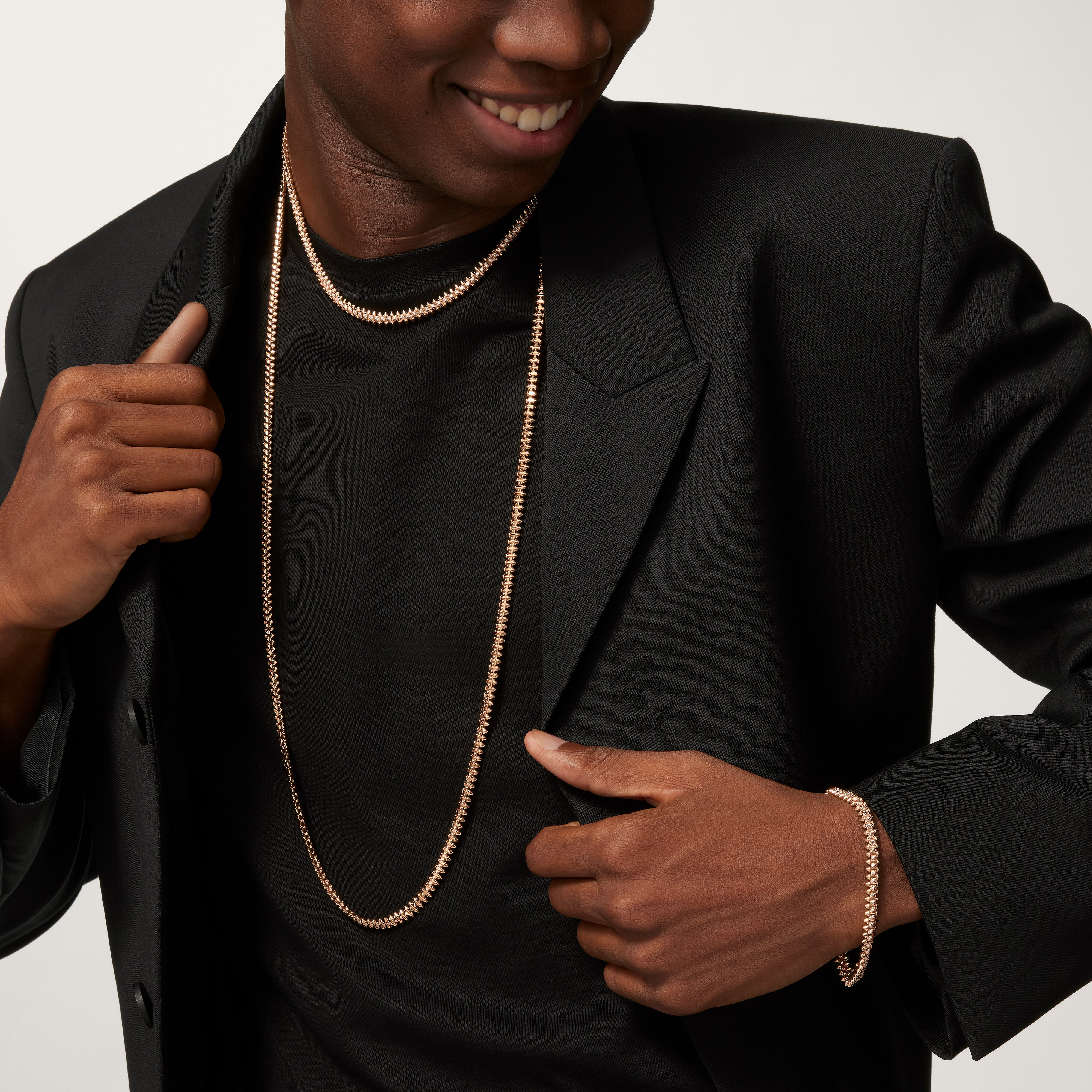 Clash de Cartier bracelet, flexible, small model, paved 