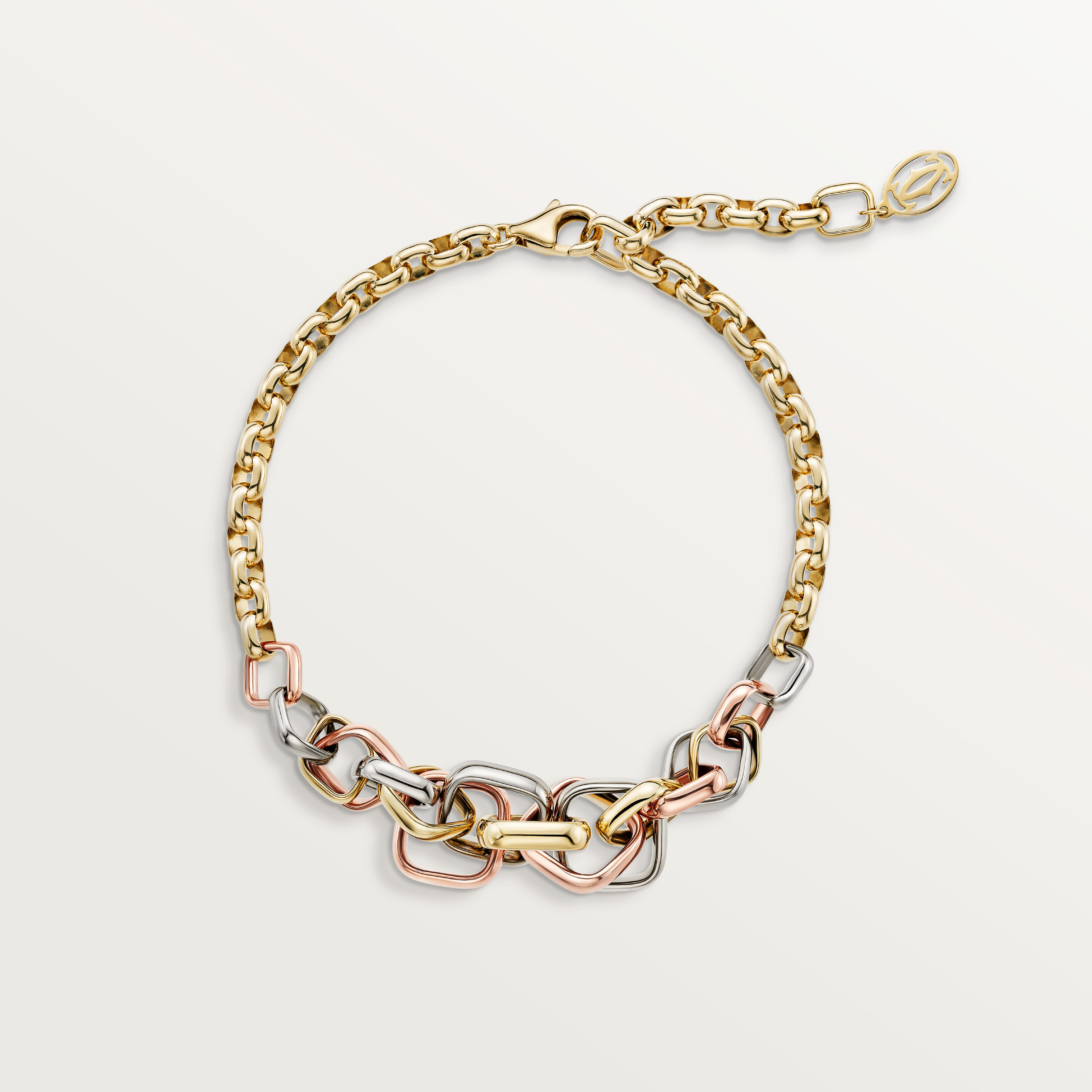 Trinity bracelet, cushion-shaped