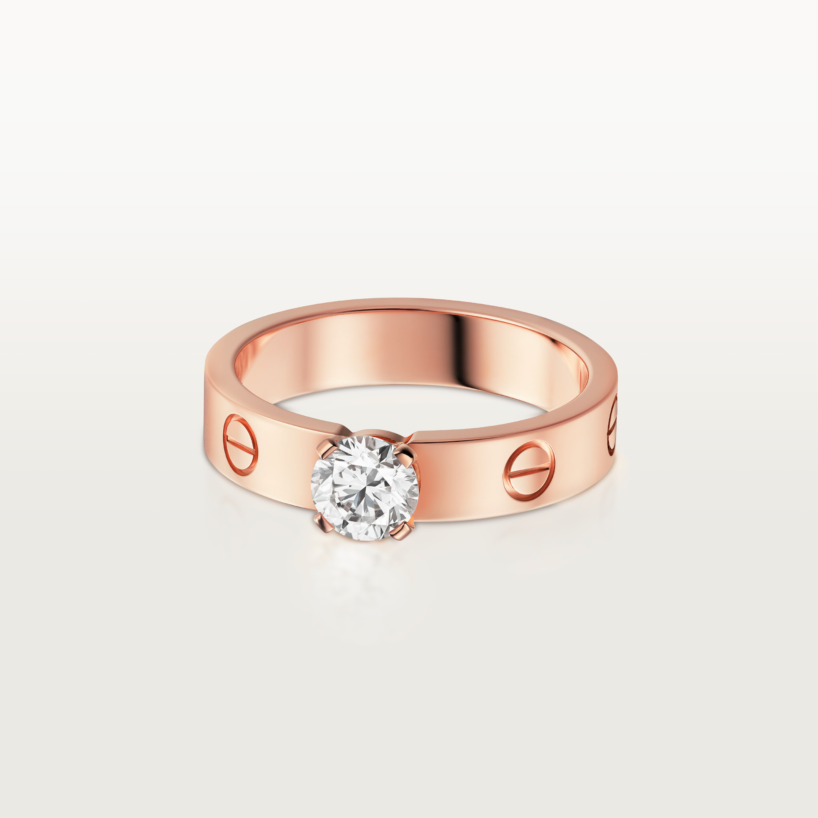#LOVE# solitaire, brilliant-cut diamond