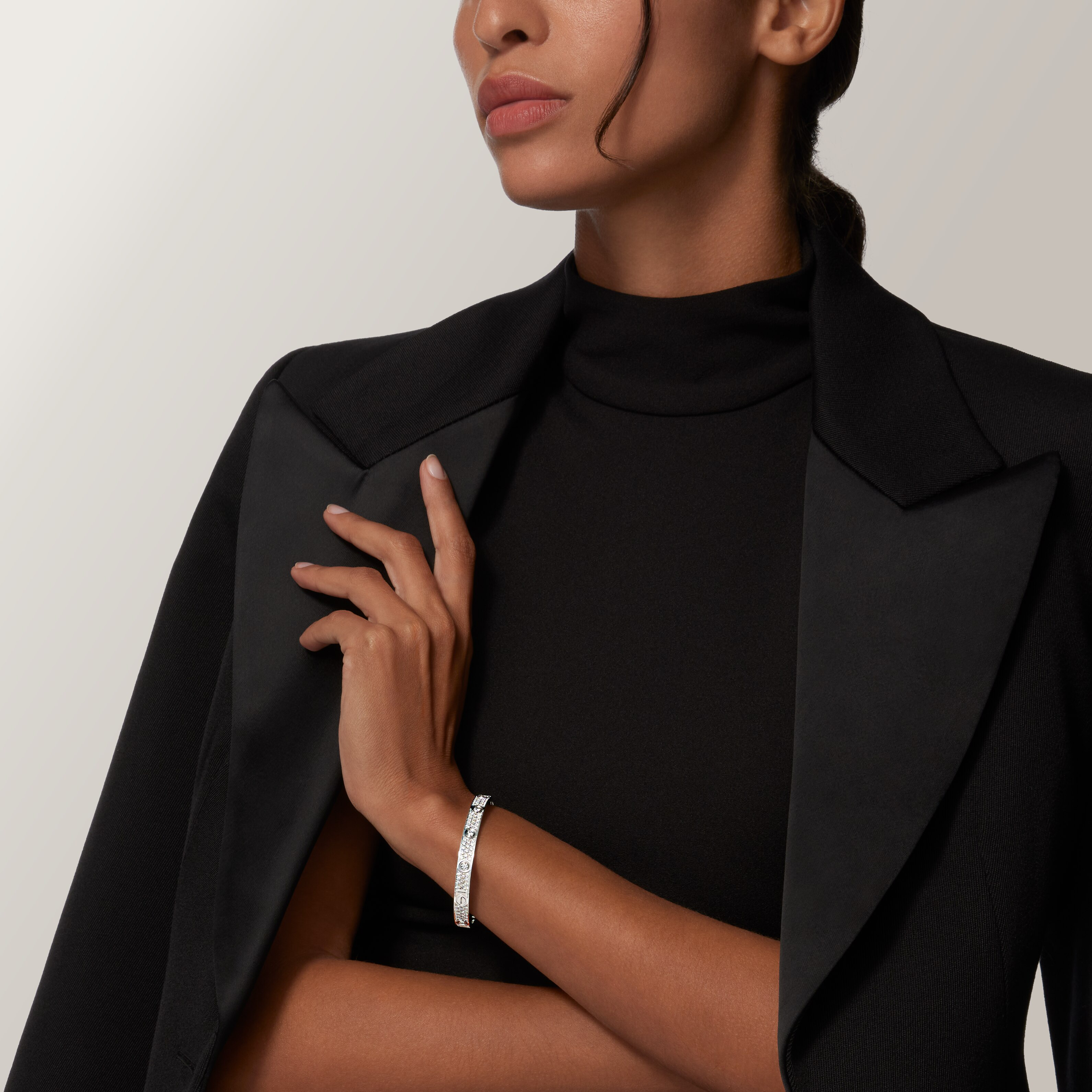 #LOVE# bracelet, classic model, paved, 10 diamonds, image 5