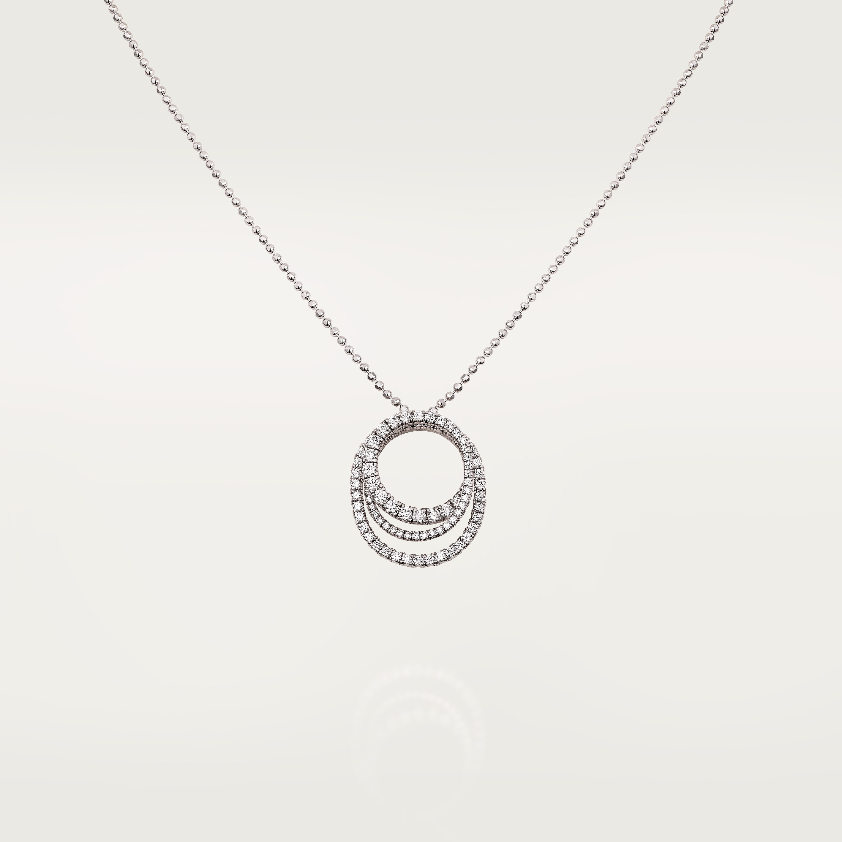 Etincelle de Cartier pendant, triple row, paved 