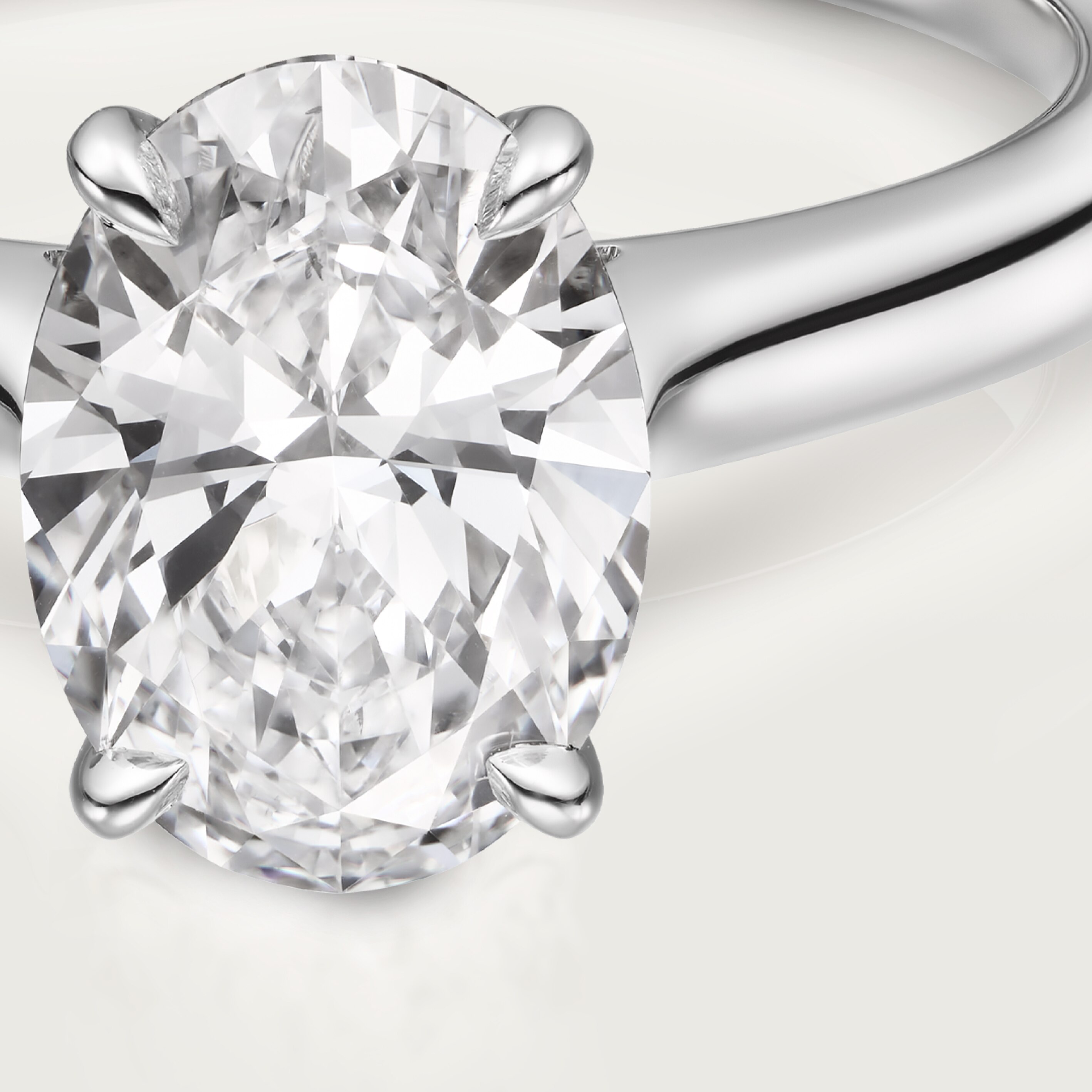 1895 solitaire, oval-cut diamond, image 8
