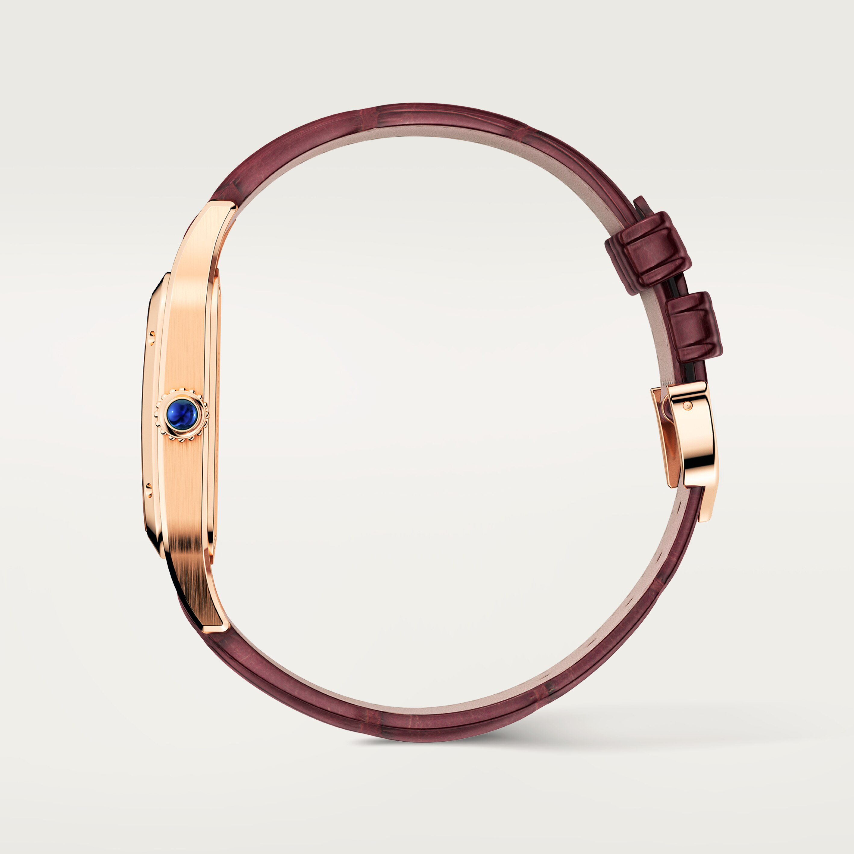 Santos-Dumont skeleton watch equipped with a micro-rotor