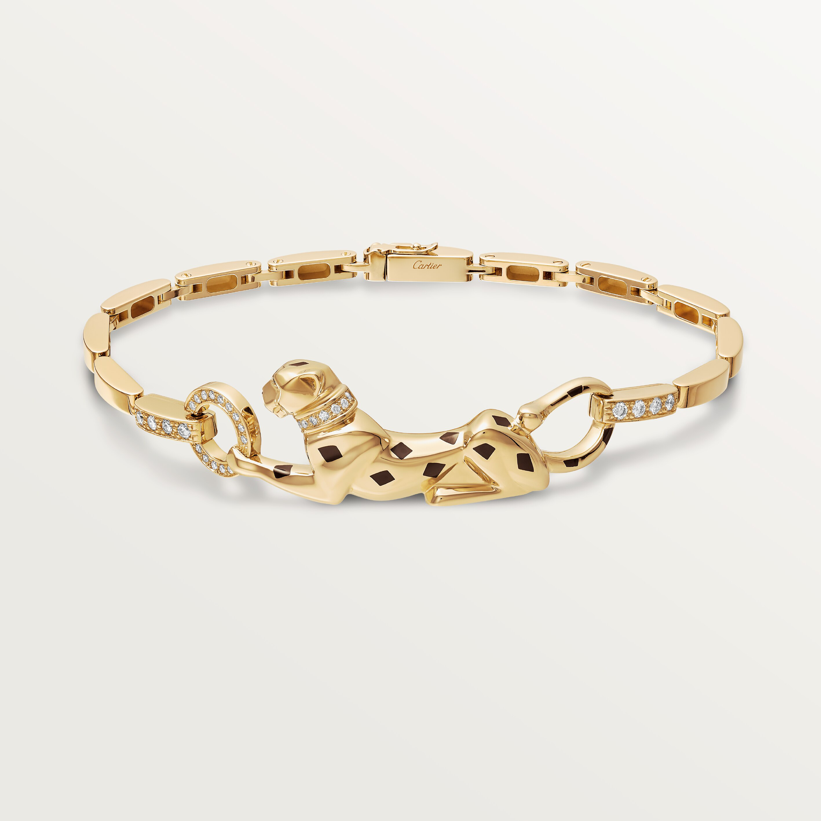 Panth&egrave;re de Cartier bracelet, on chain, diamonds