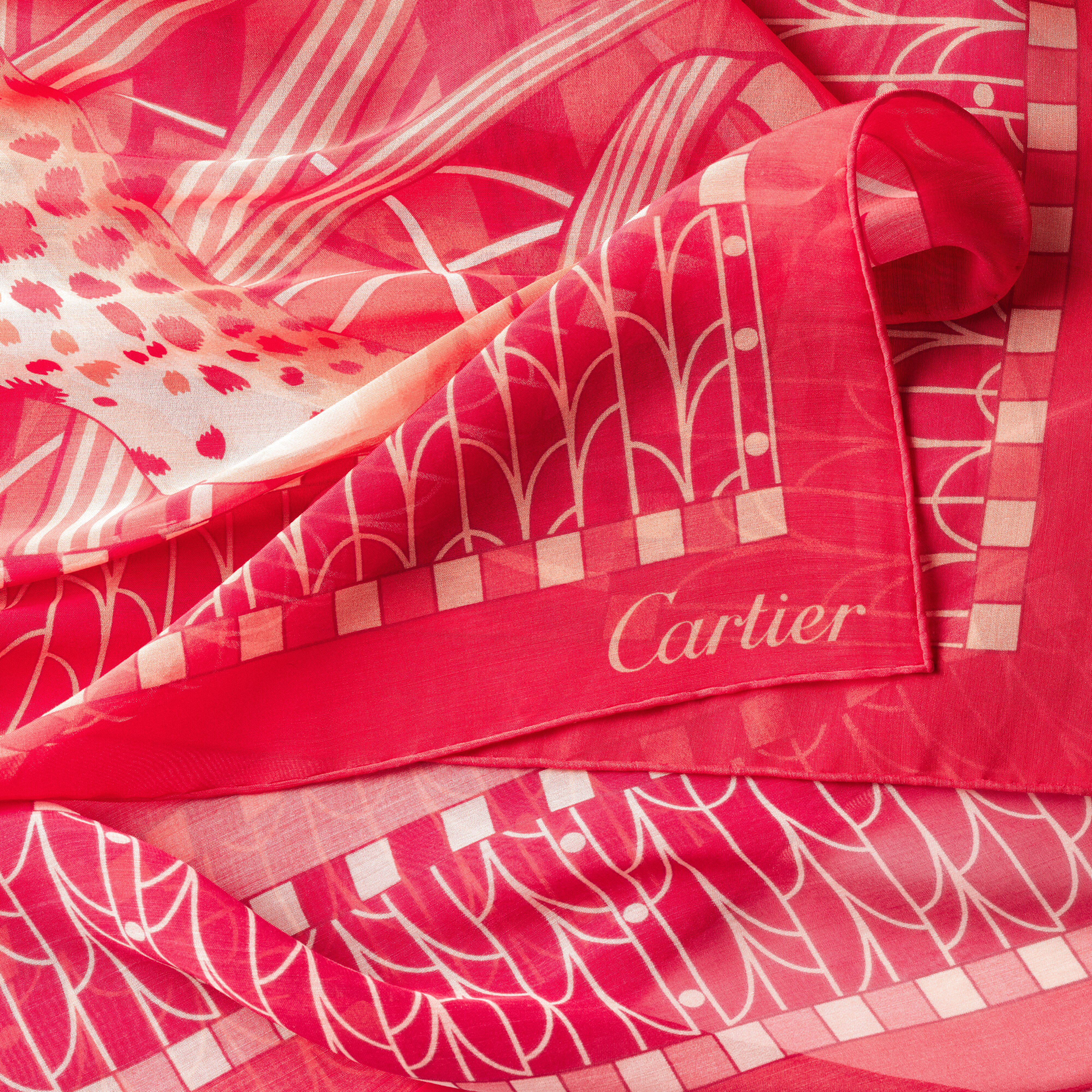 Panther in the Jungle rectangular scarf