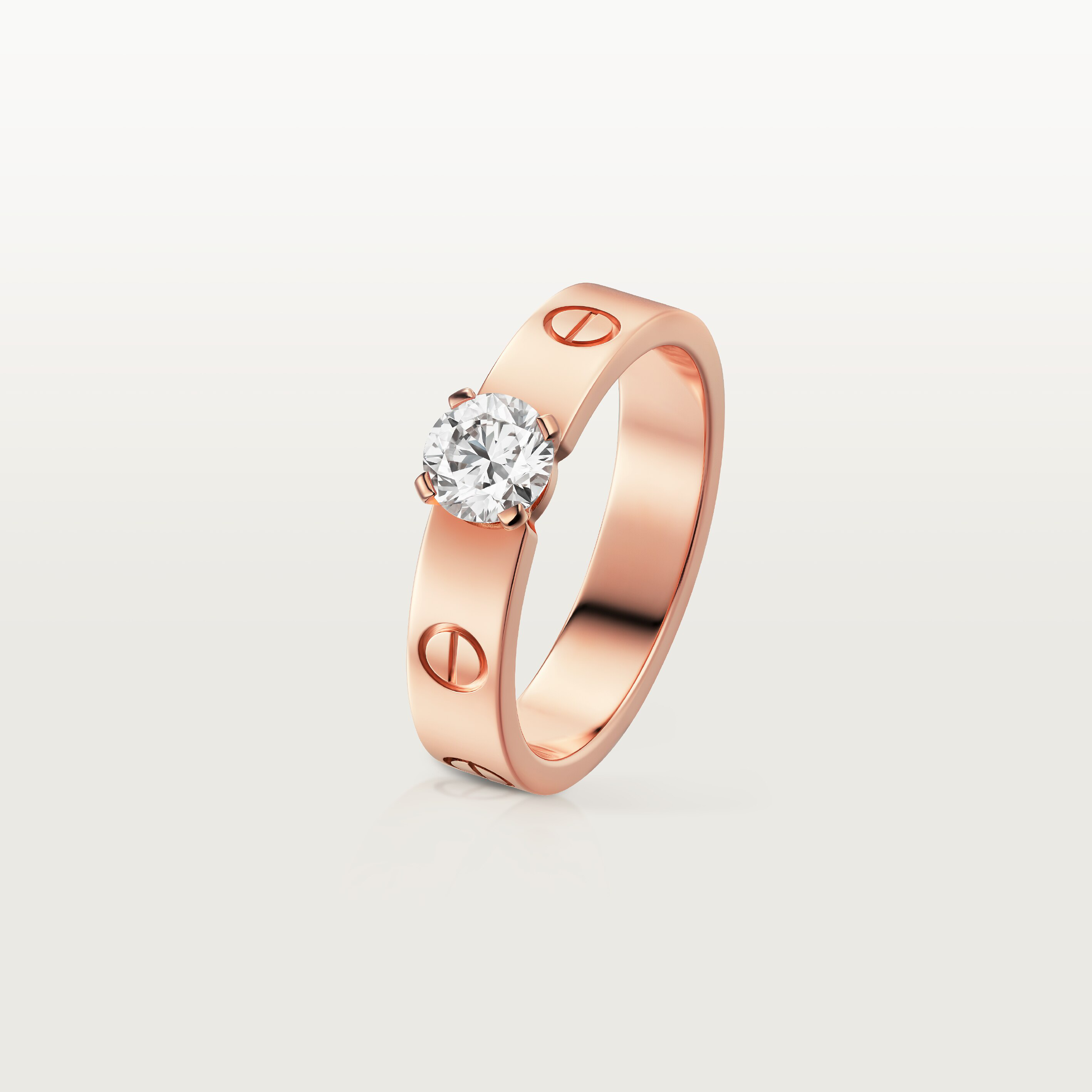 #LOVE# solitaire, brilliant-cut diamond
