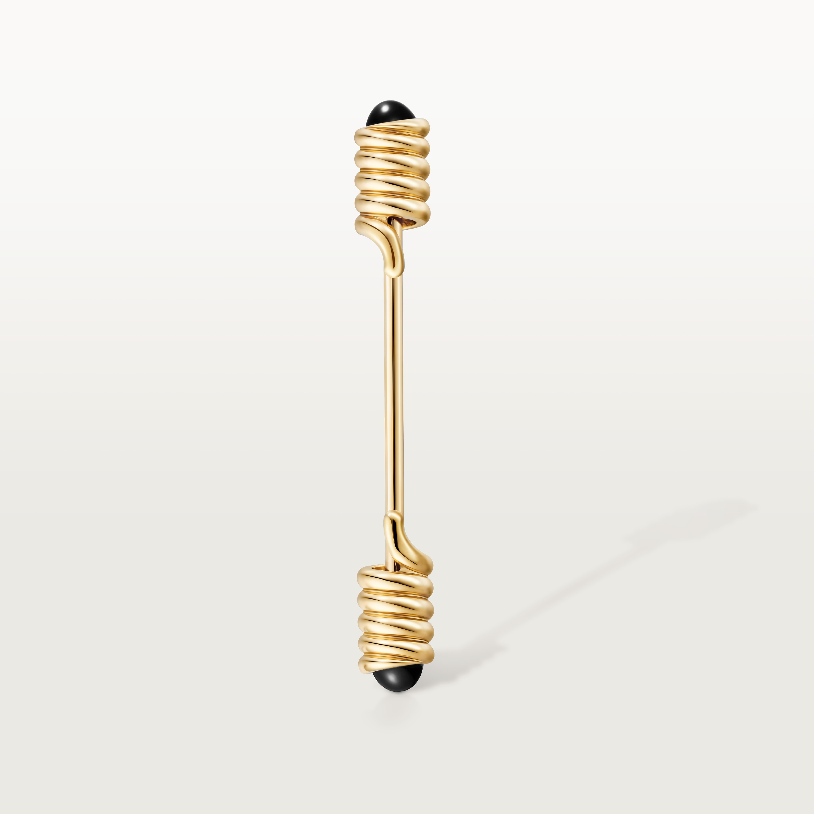 Tie pin with spring motif 