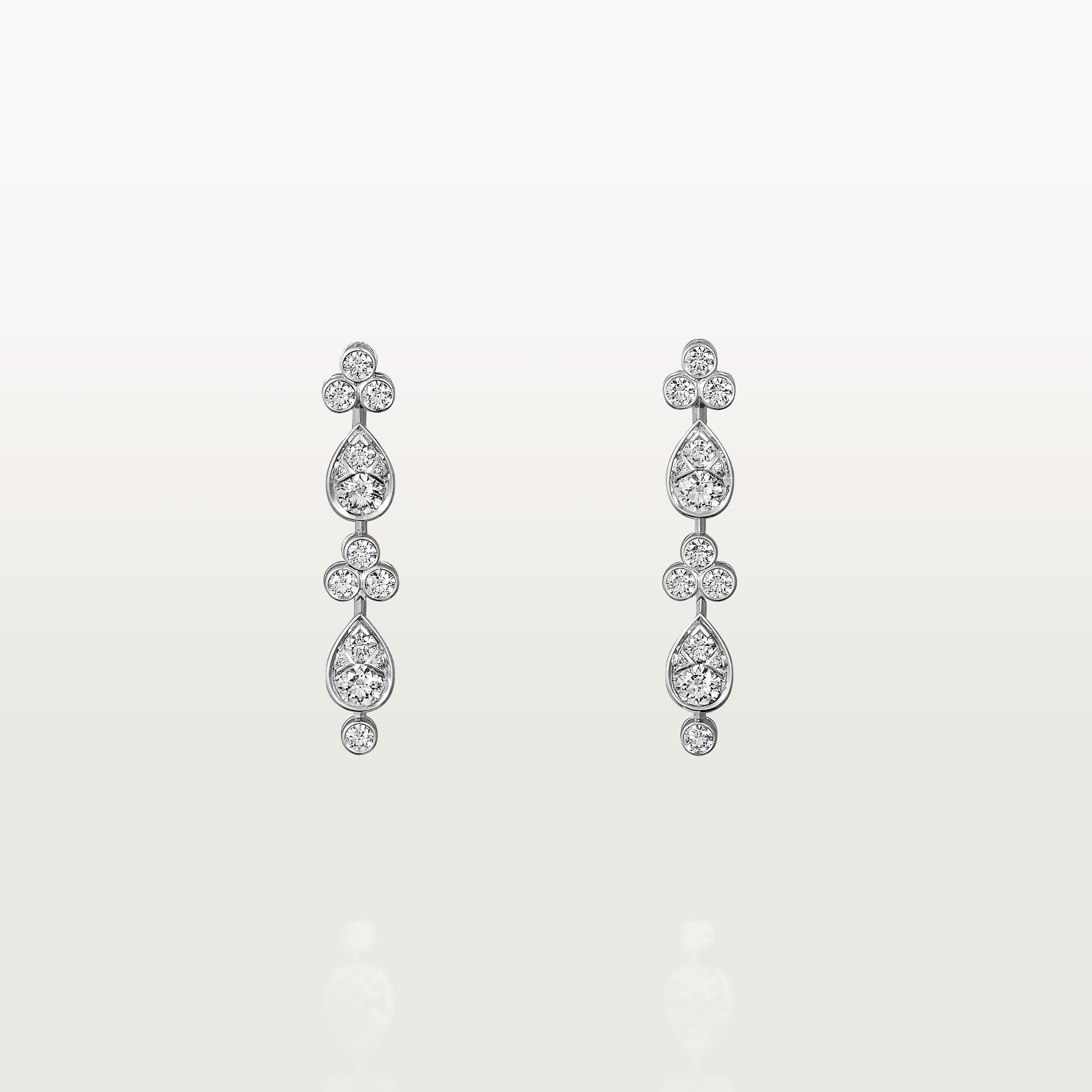 Pluie de Cartier earrings, diamonds