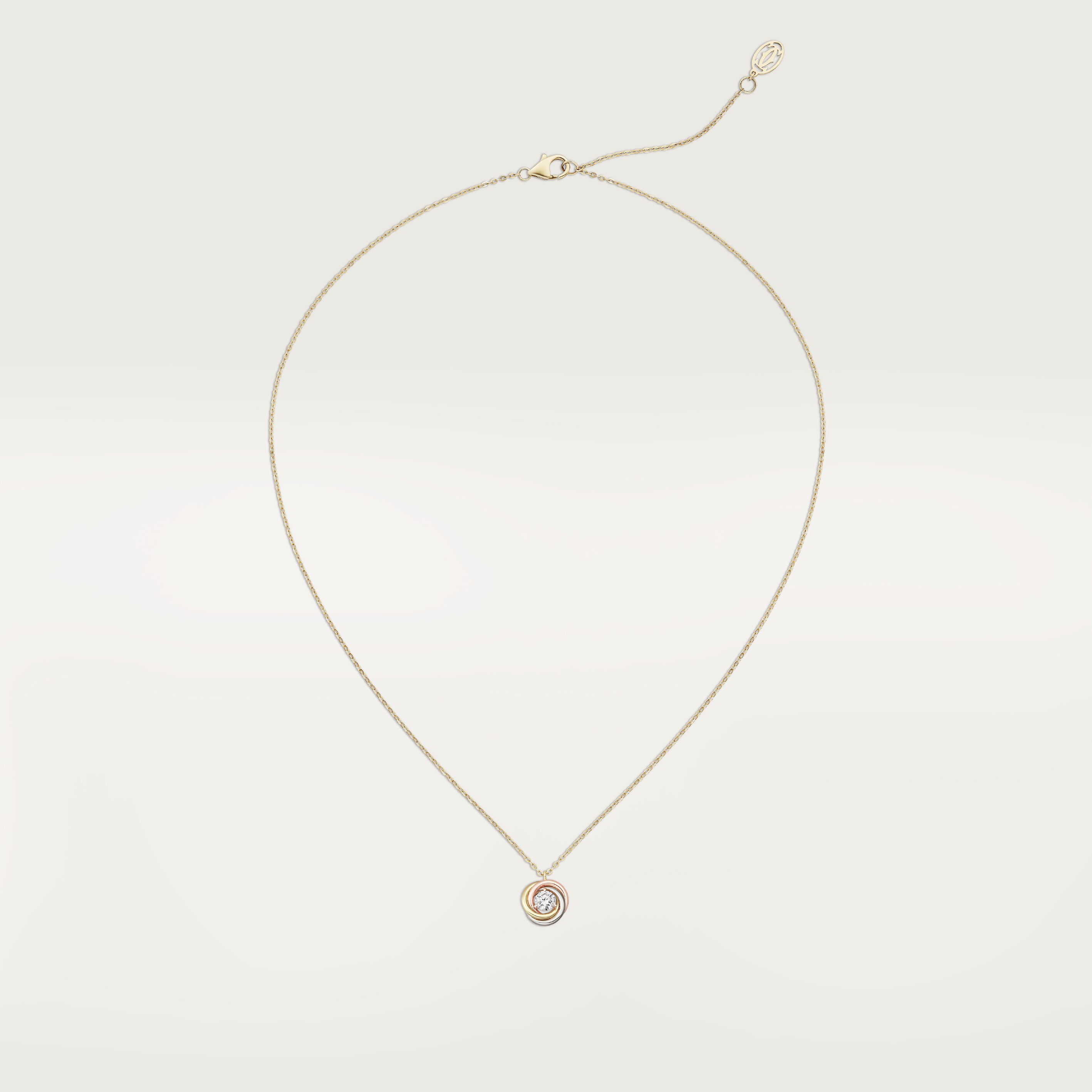 Trinity pendant, 1 diamond