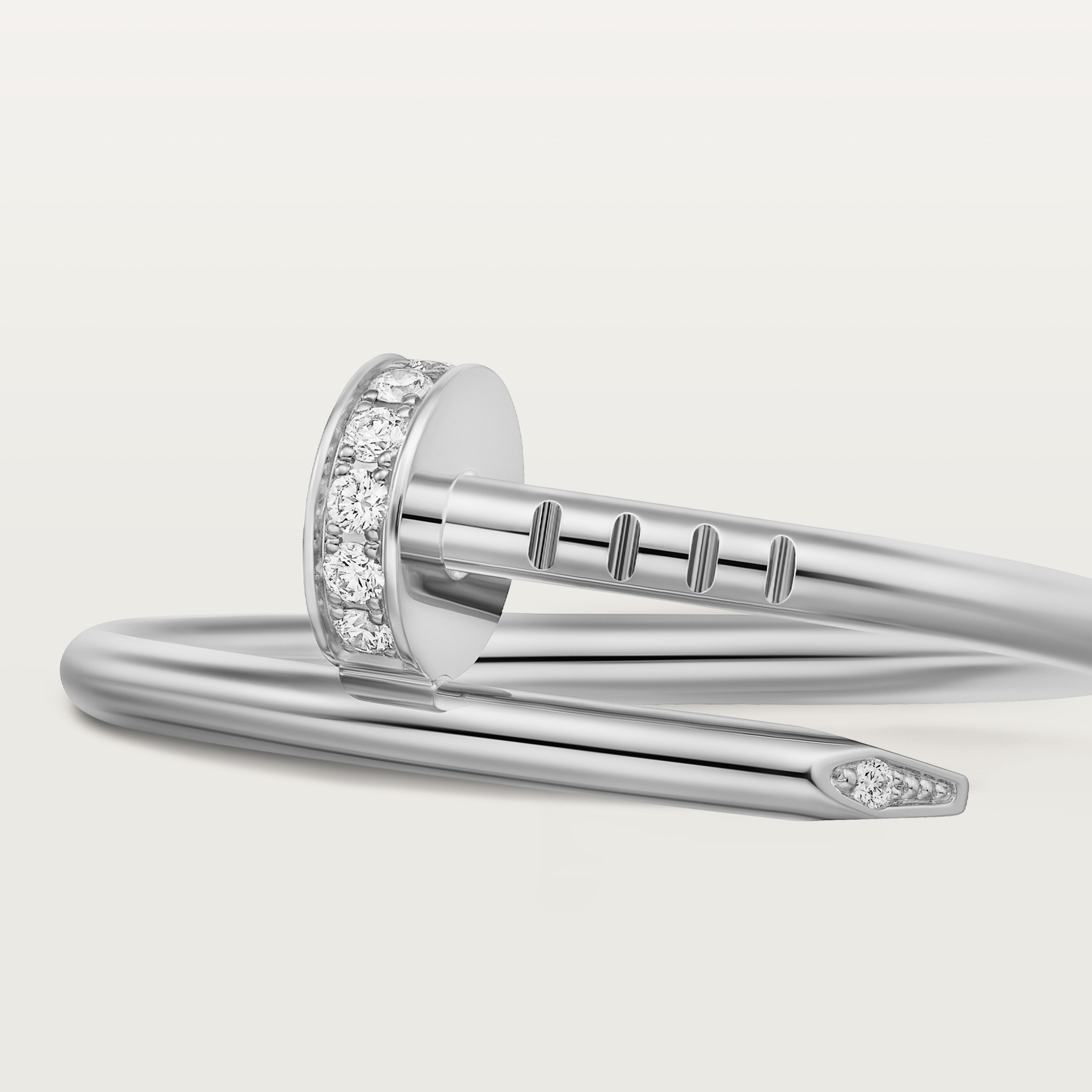 Juste un Clou ring, small model, diamonds, image 7