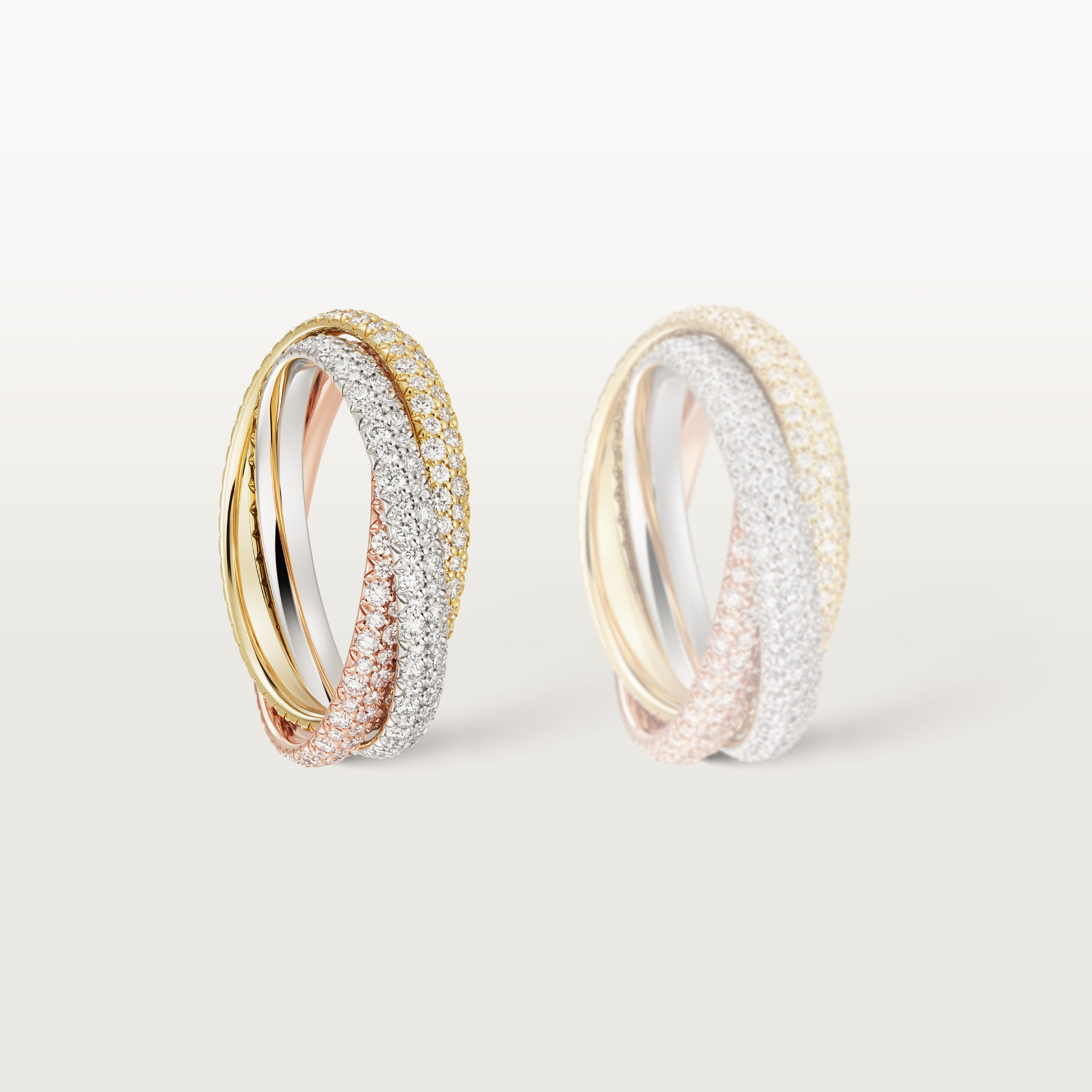 Trinity ring, small model, paved, image 7