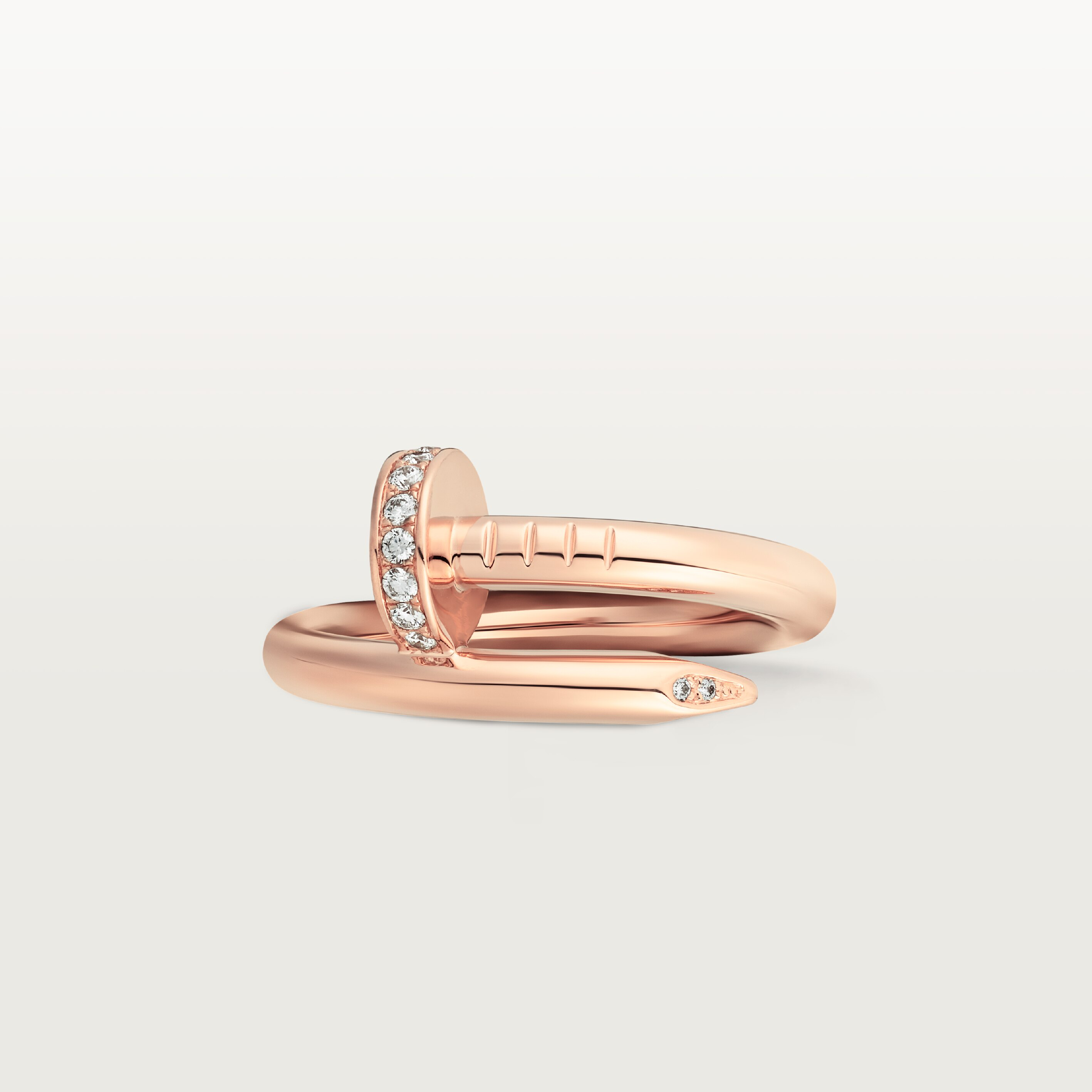 Juste un Clou ring, classic model, diamonds, image 7