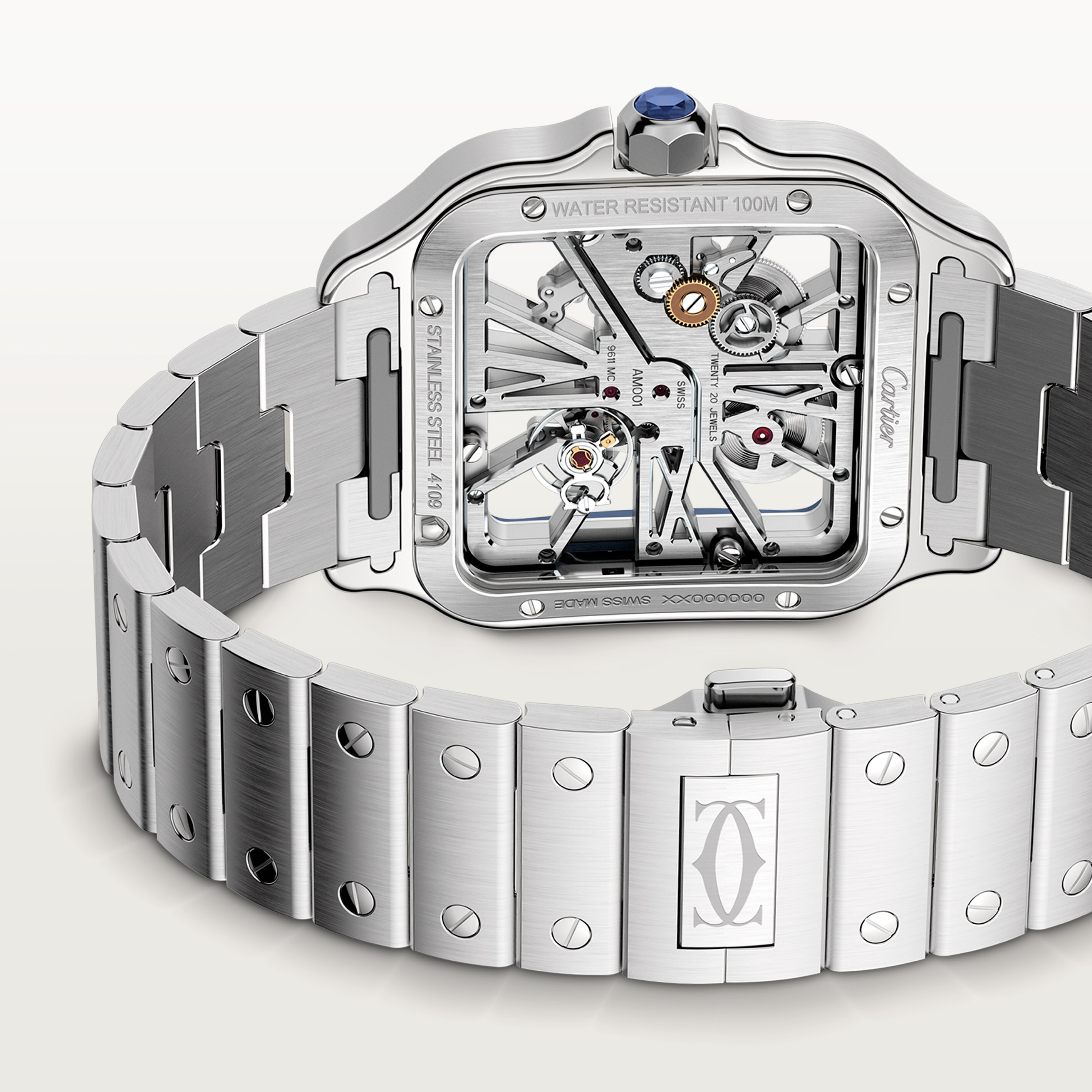 Santos de Cartier skeleton watch, image 5