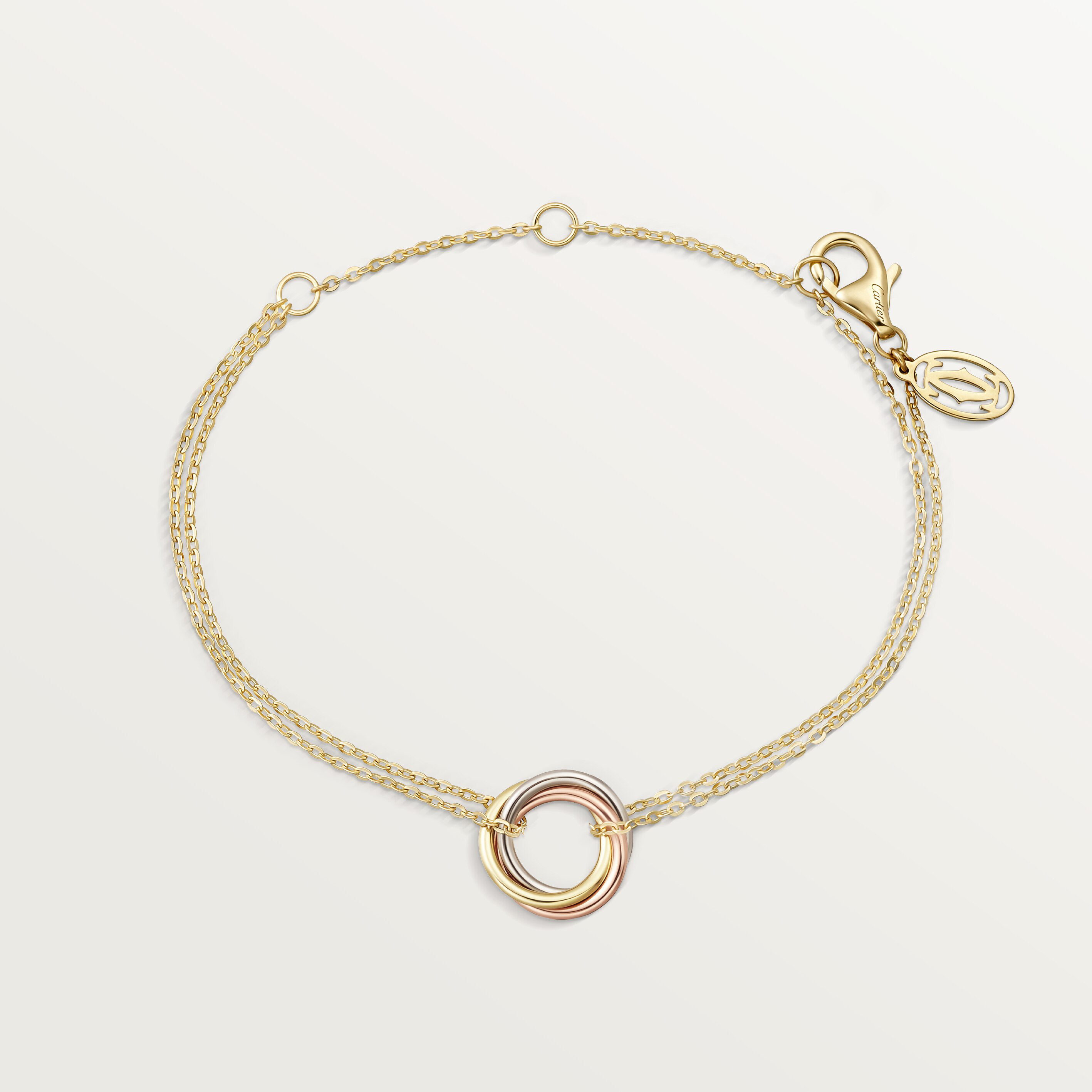 Trinity bracelet, on chain 