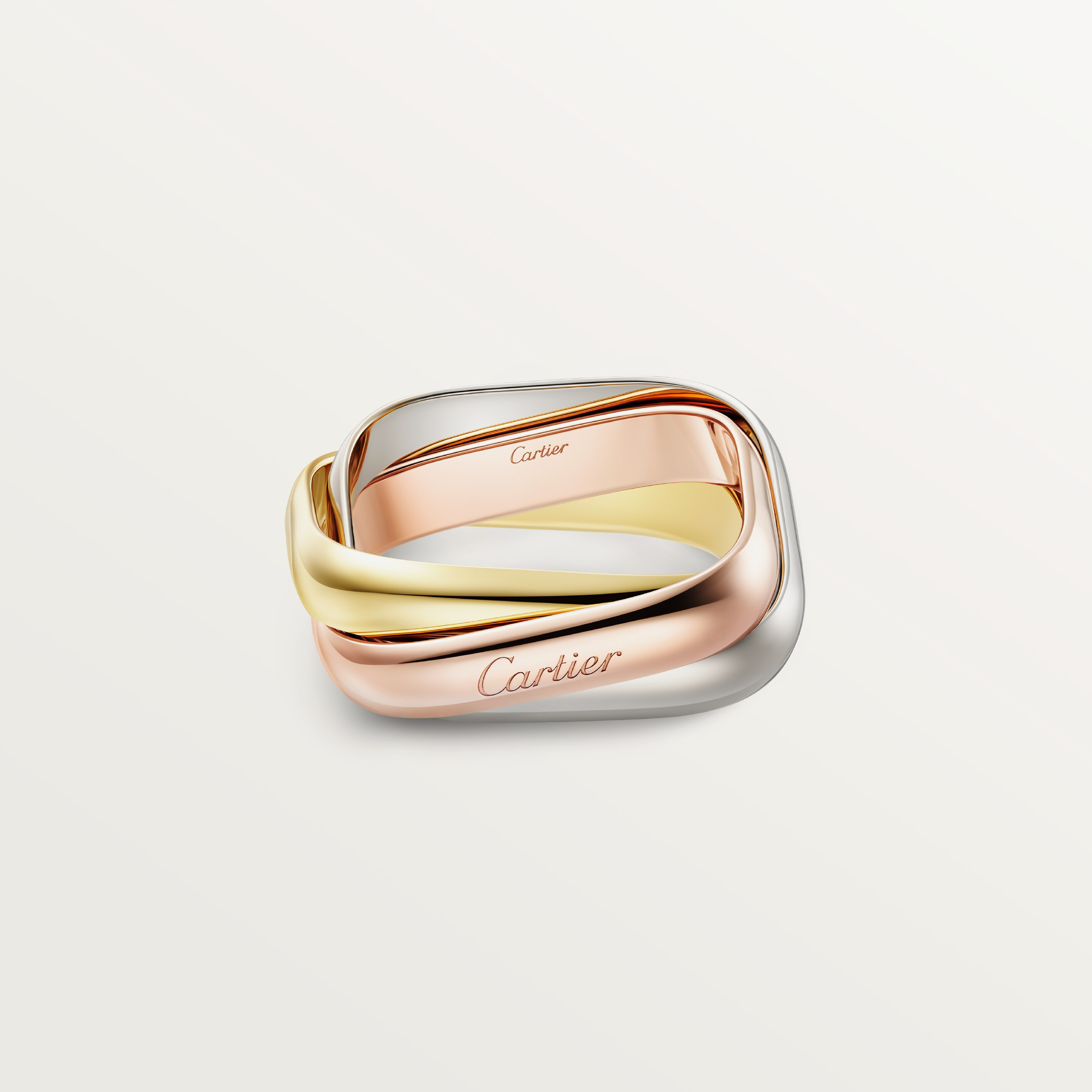 Trinity ring, cushion-shaped, classic model