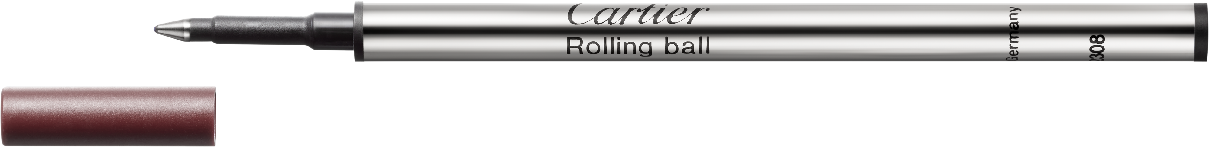 Rollerball pen refill, black ink