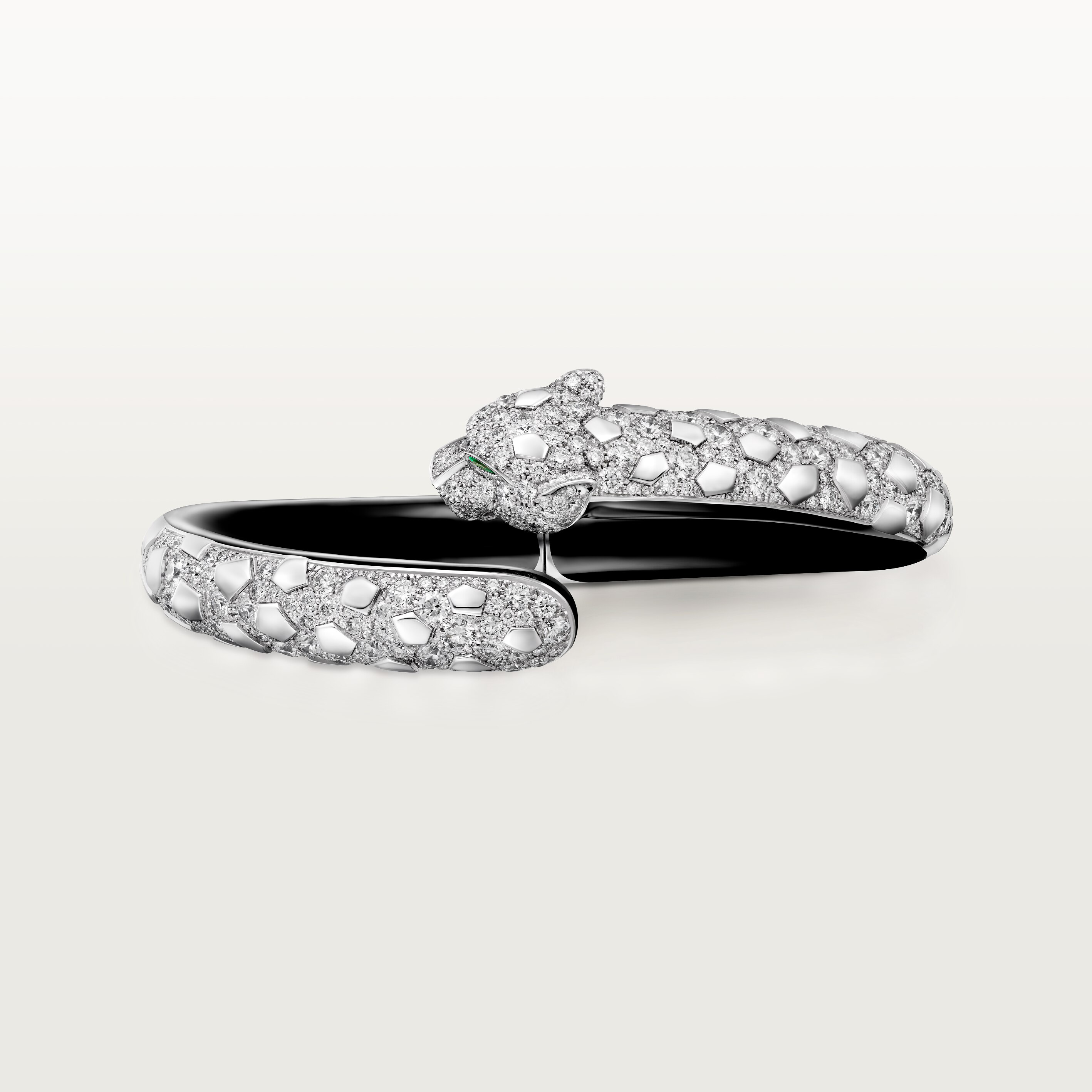 Panth&egrave;re de Cartier bracelet, black lacquer, paved , image 6