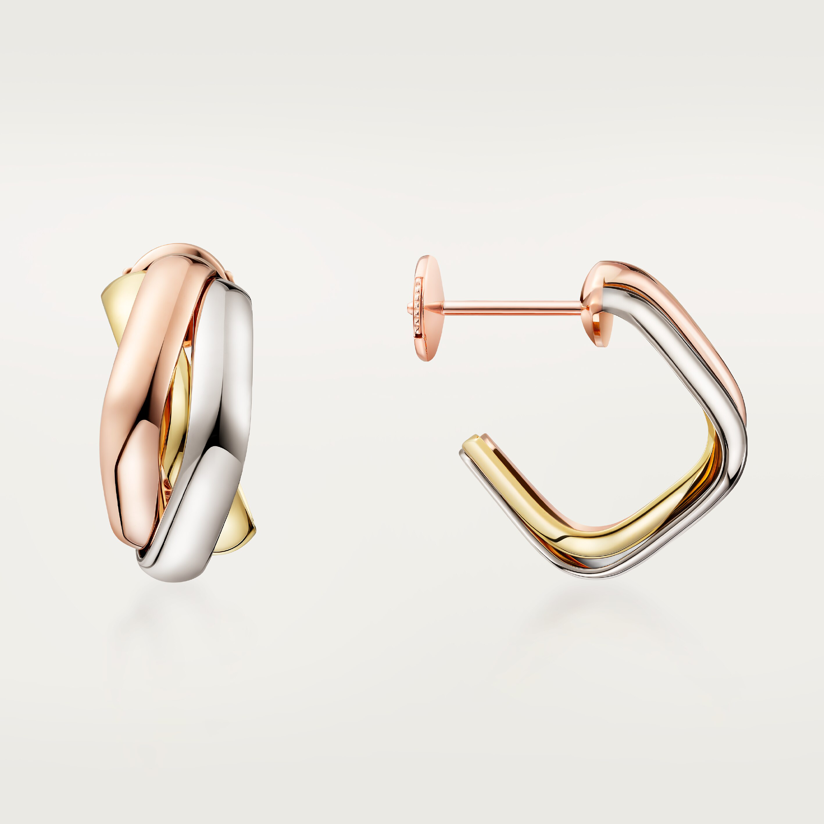 Trinity earrings, cushion-shaped, image 5