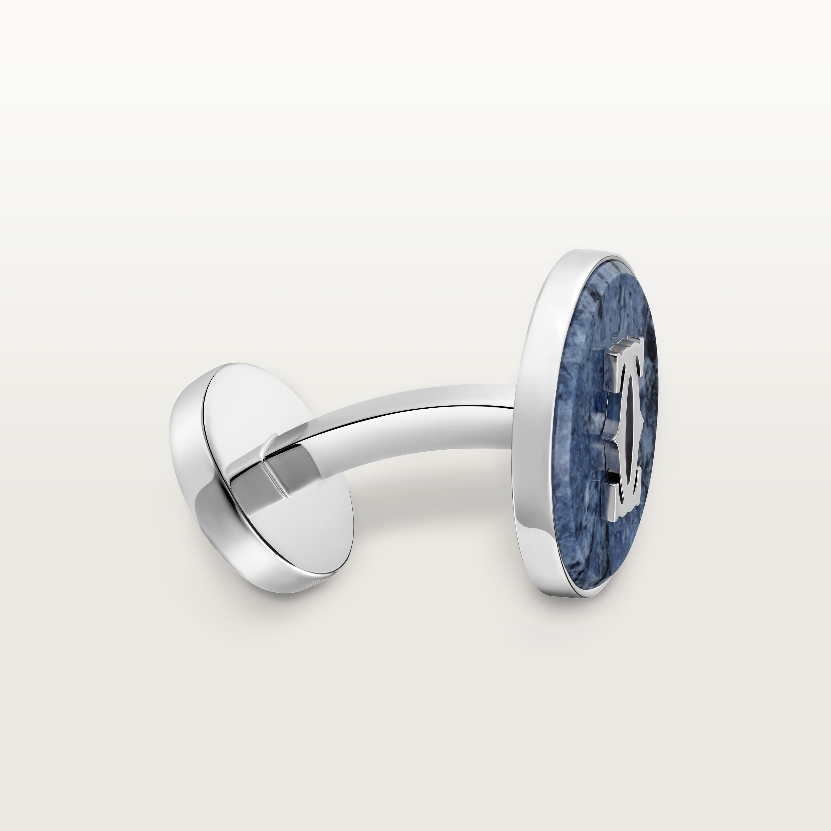 Double C de Cartier cufflinks in dumortierite