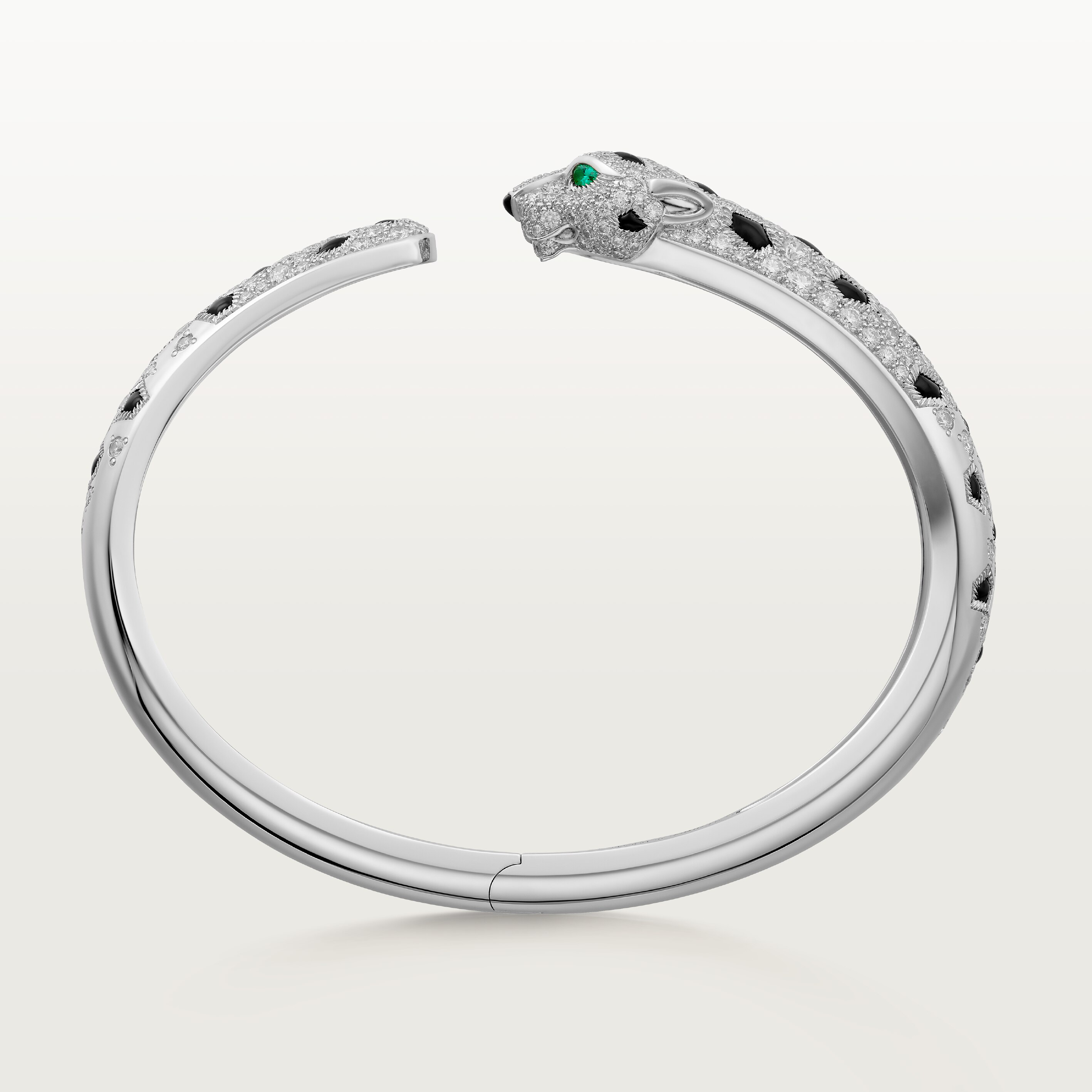 Panth&egrave;re de Cartier bracelet, medium model, half-paved, image 5