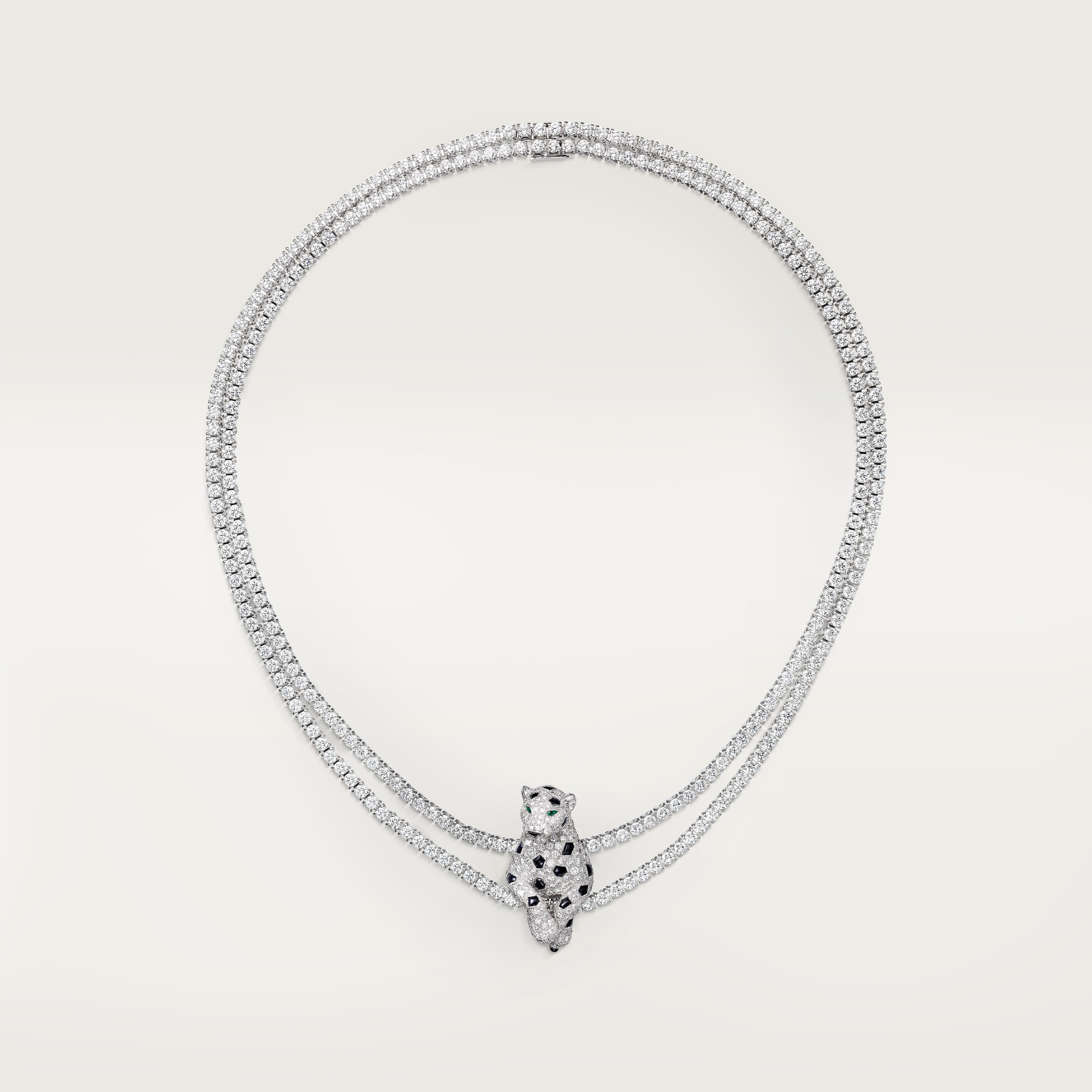 Panth&egrave;re de Cartier necklace, multi-wear, paved 