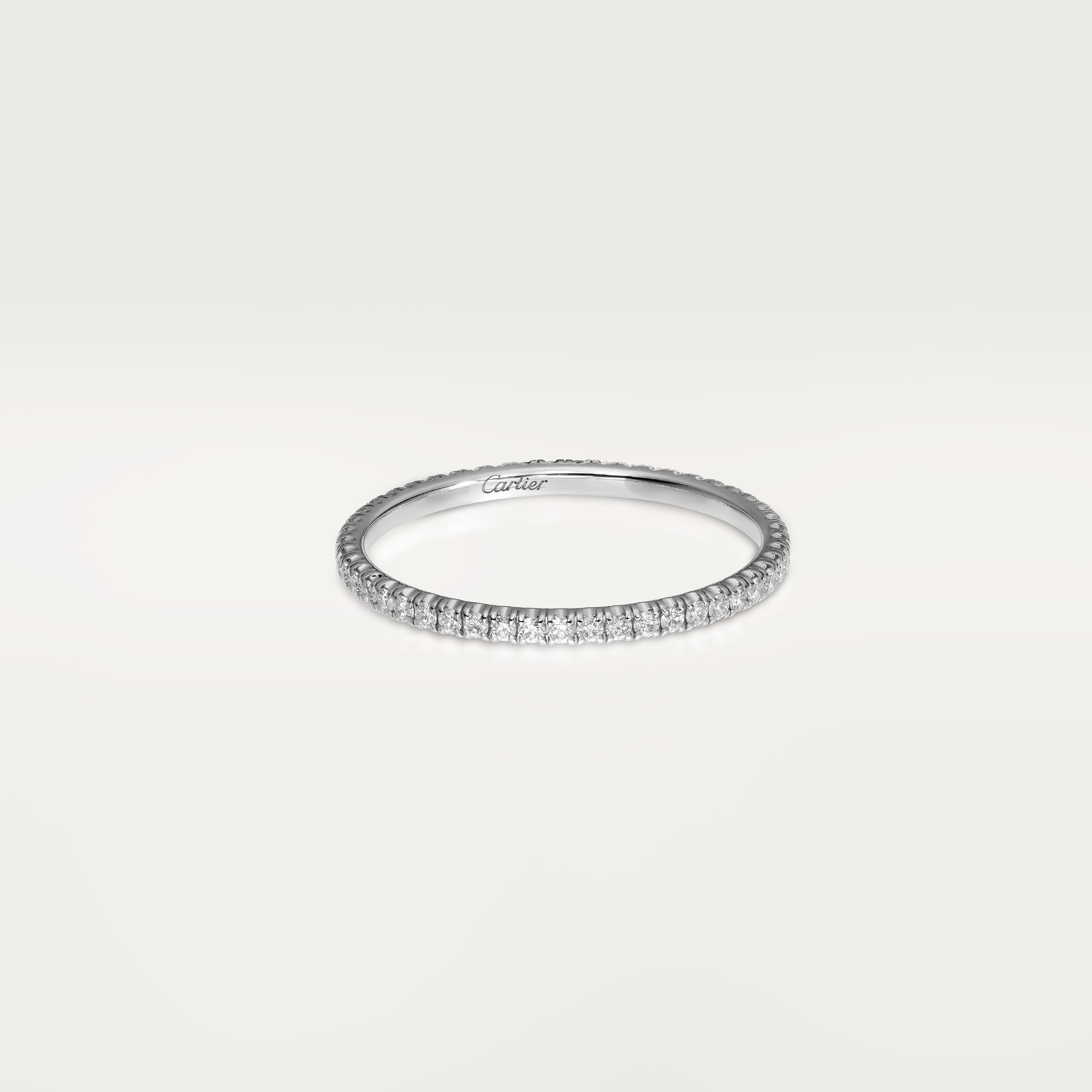 Etincelle de Cartier wedding band, 1.5 mm width, paved
