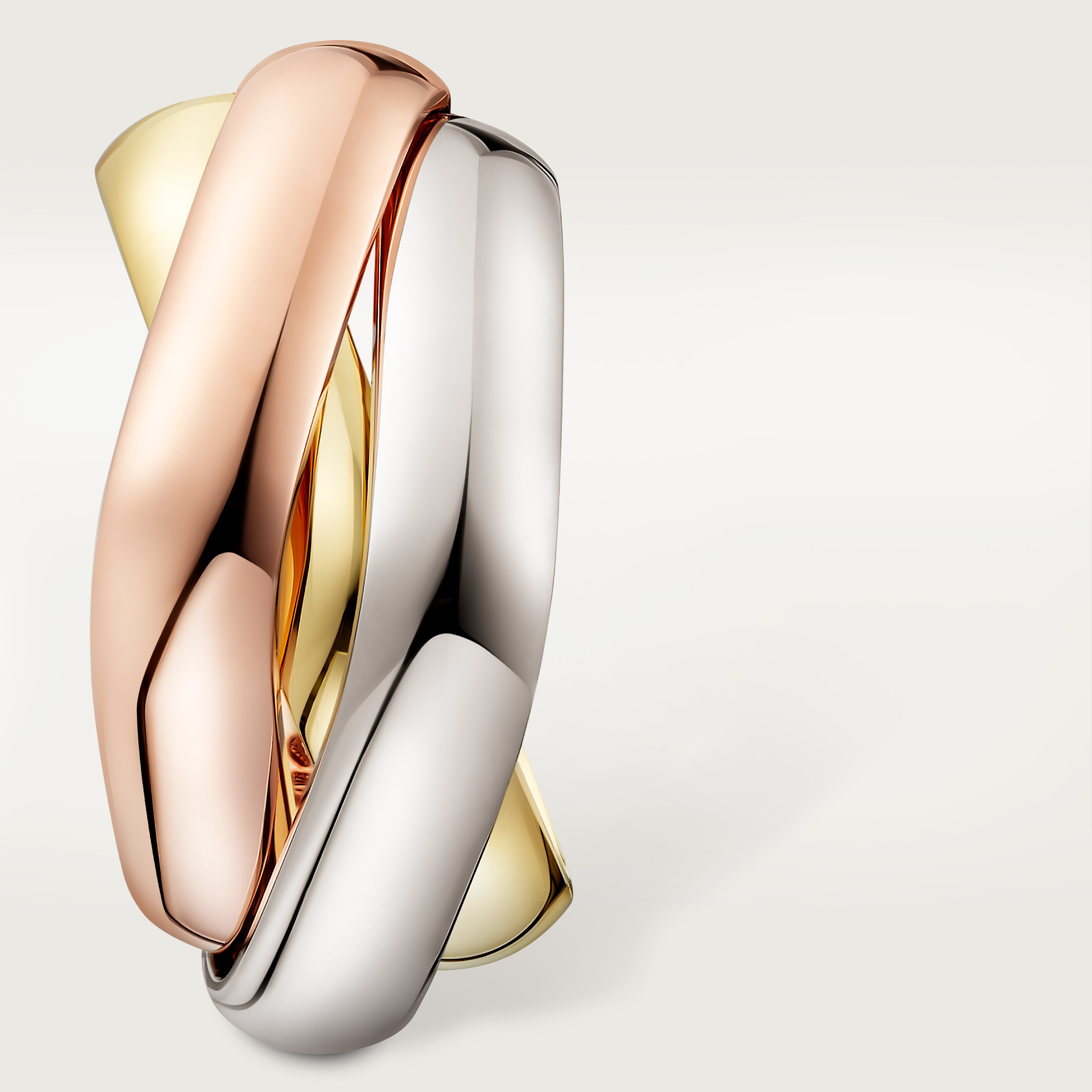 Trinity earrings, cushion-shaped