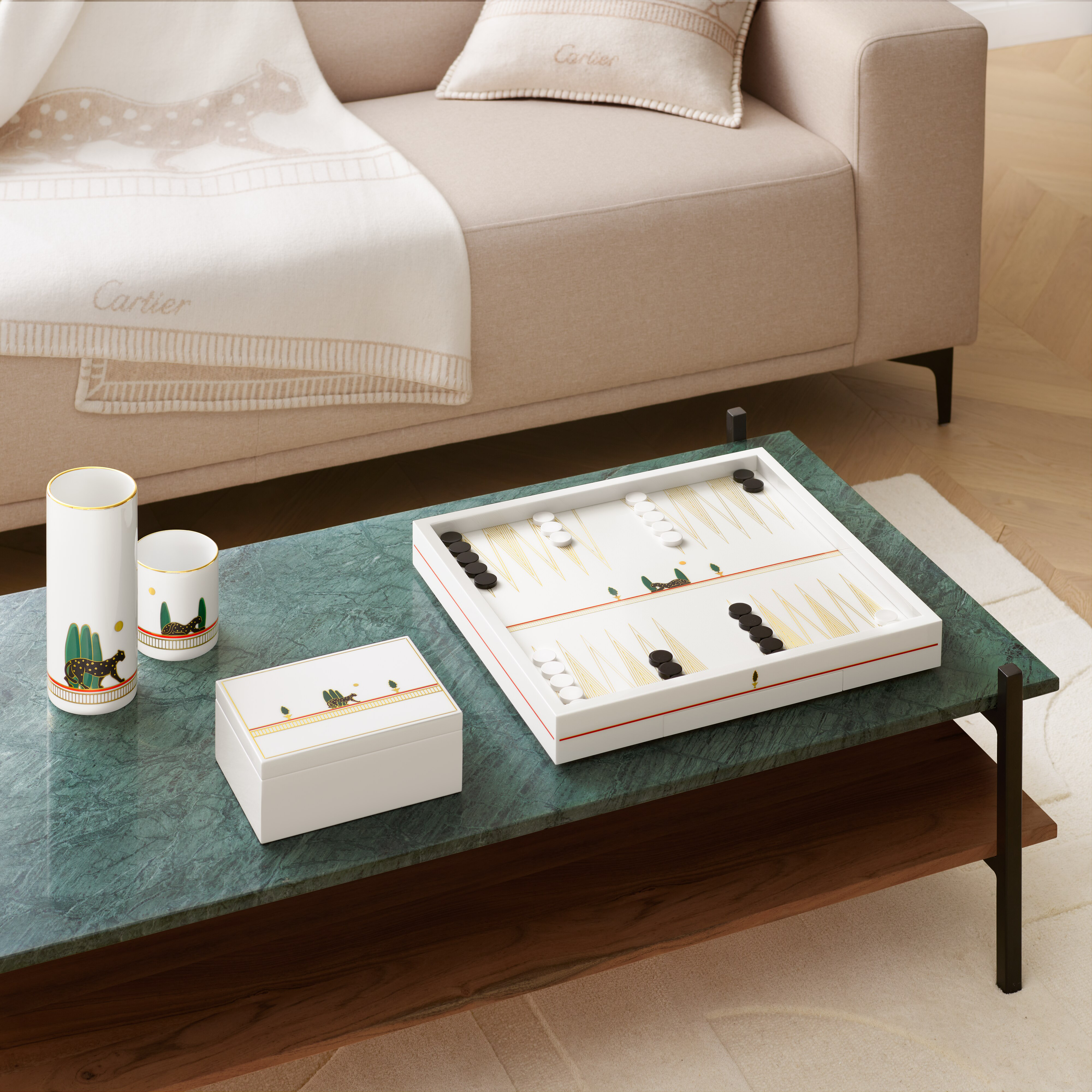 Panth&egrave;re de Cartier blanket