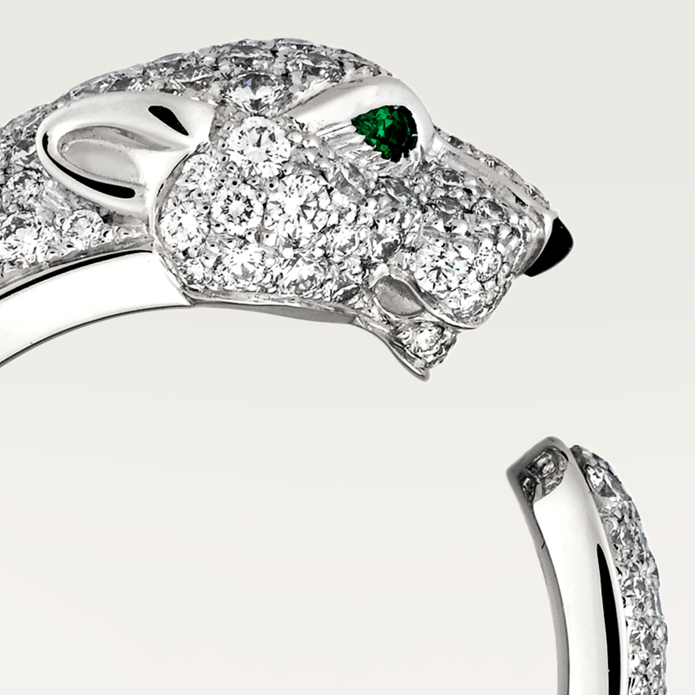 Panth&egrave;re de Cartier ring, medium model, paved, image 5