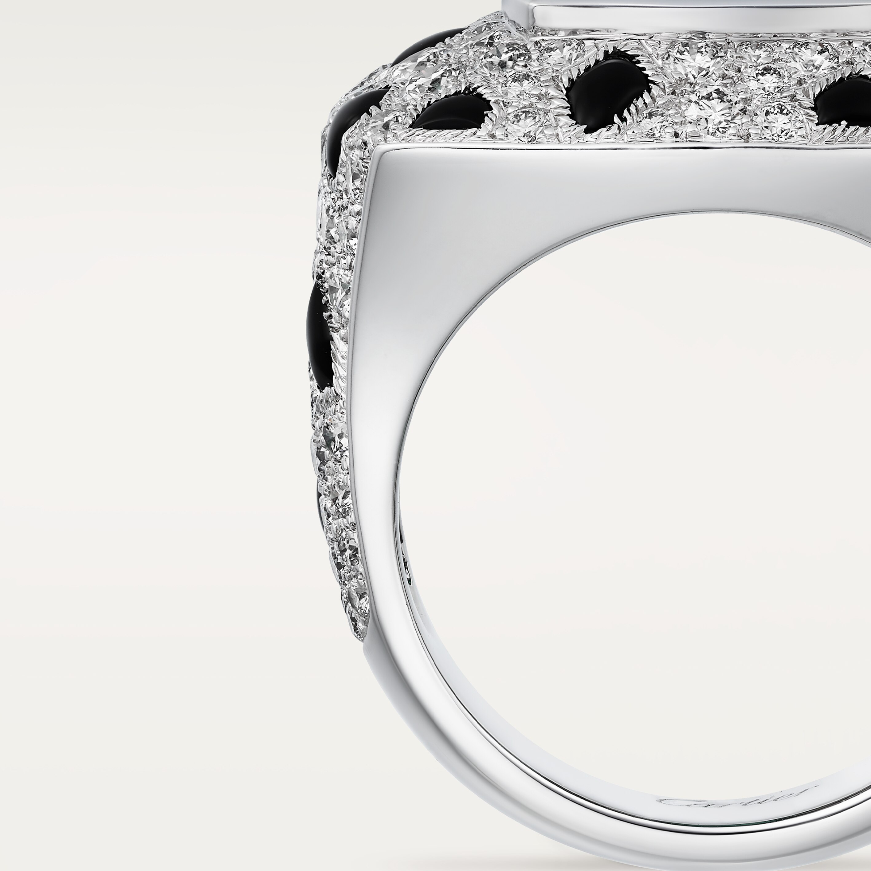 Panth&egrave;re de Cartier ring, sugarloaf-cut emerald, large model, paved , image 8