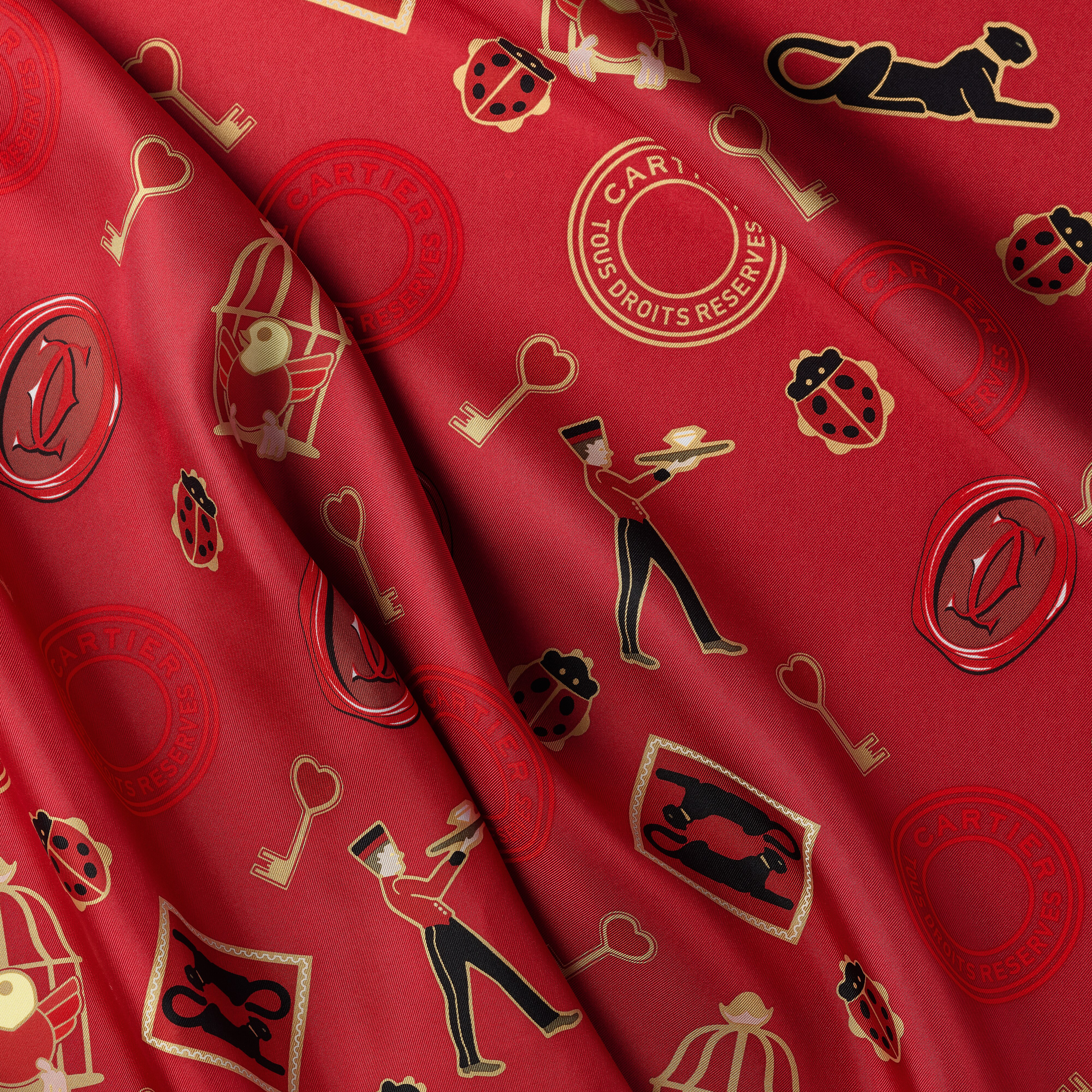 90 scarf, Diabolo de Cartier, image 5