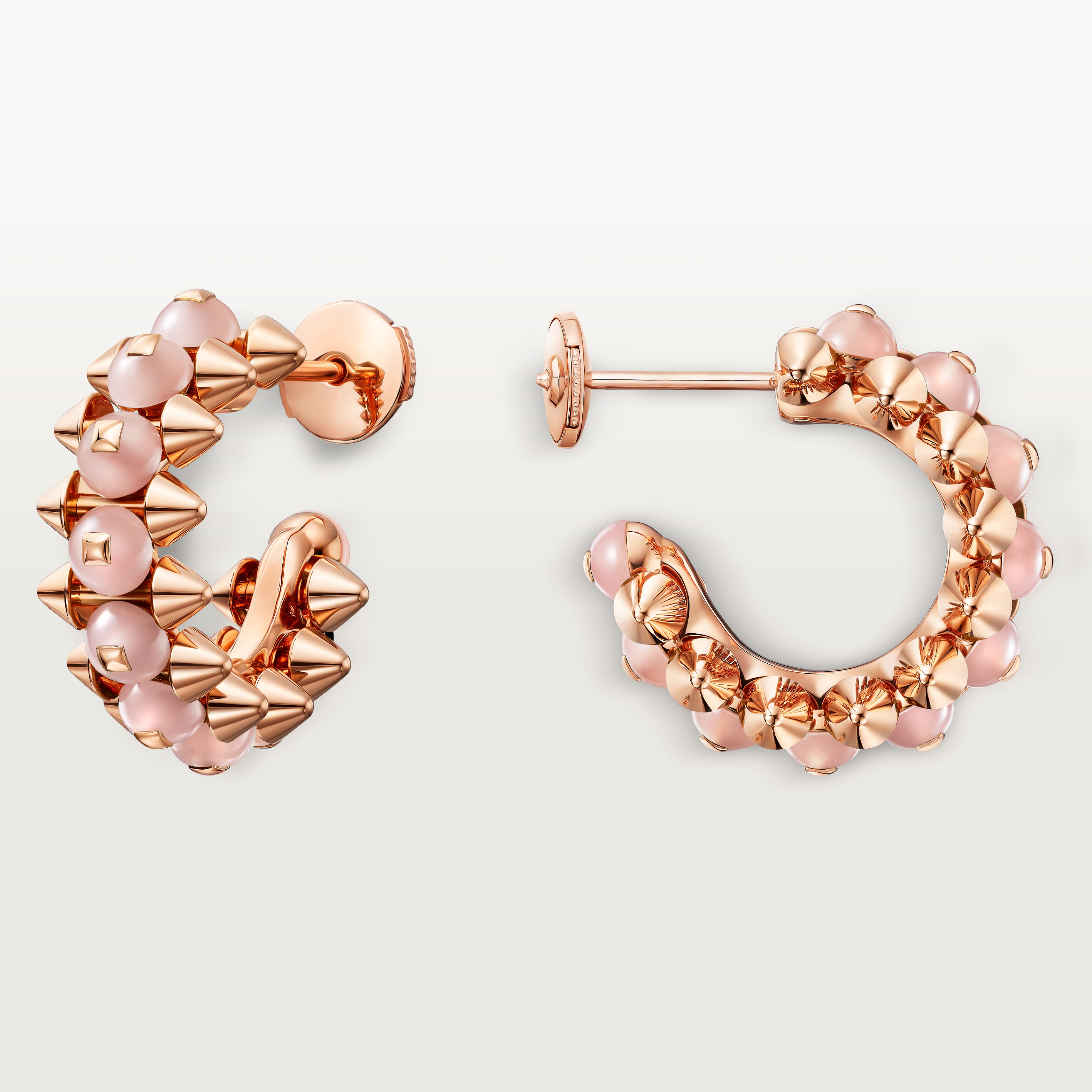 Clash de Cartier earrings, pink chalcedony, image 5