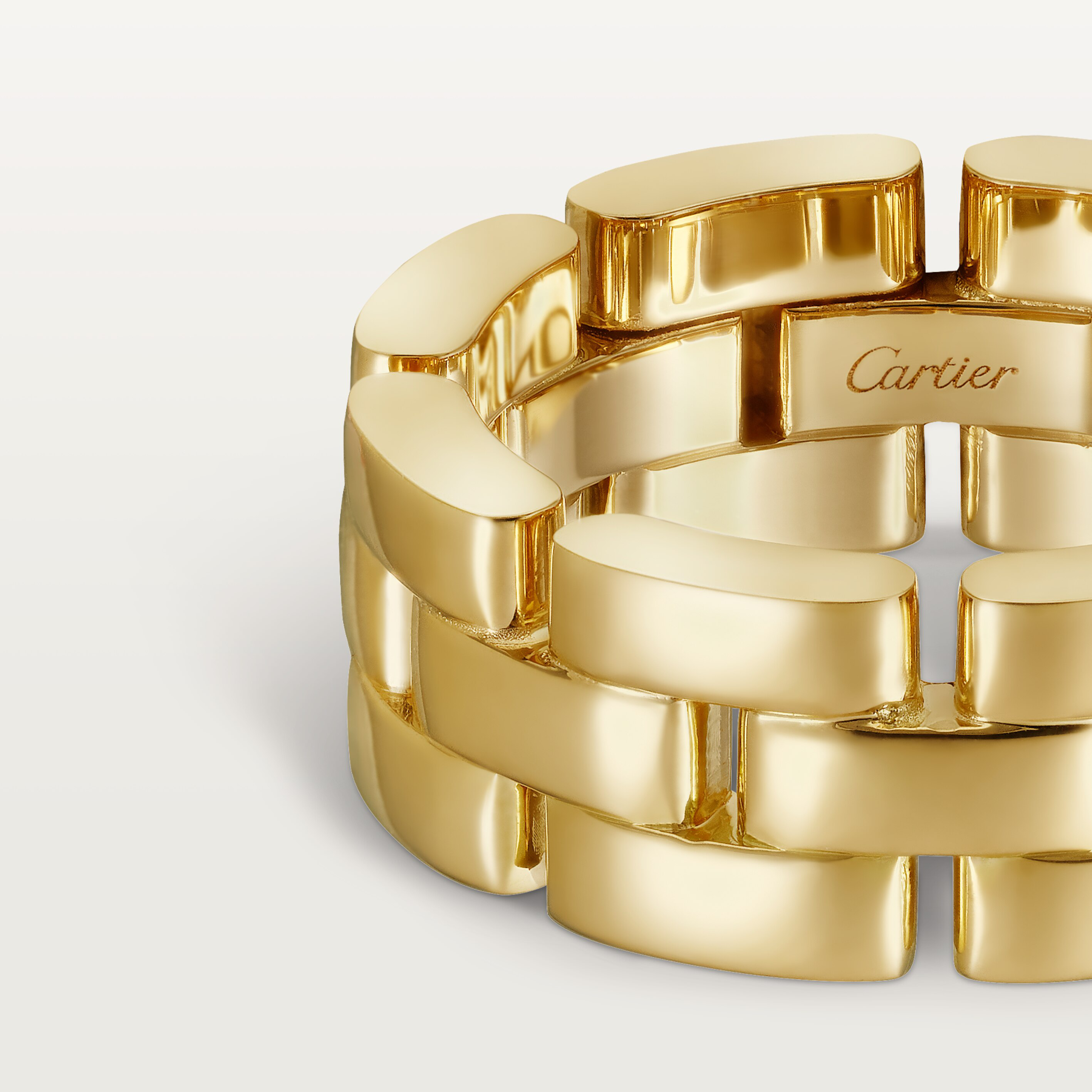 Maillon Panth&egrave;re ring, triple row, image 5