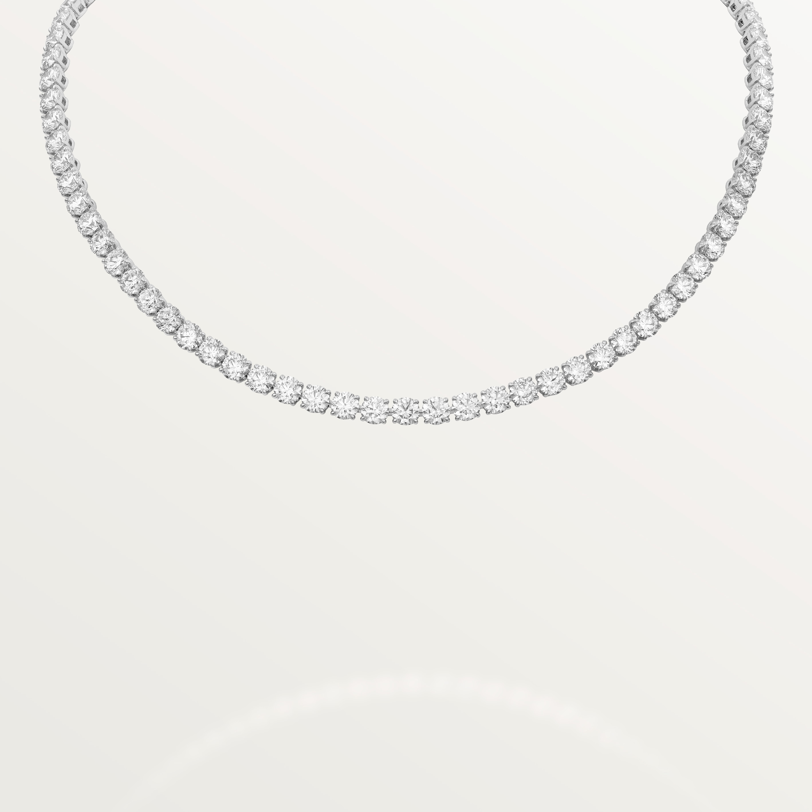 Lignes Essentielles necklace, brilliant-cut diamonds