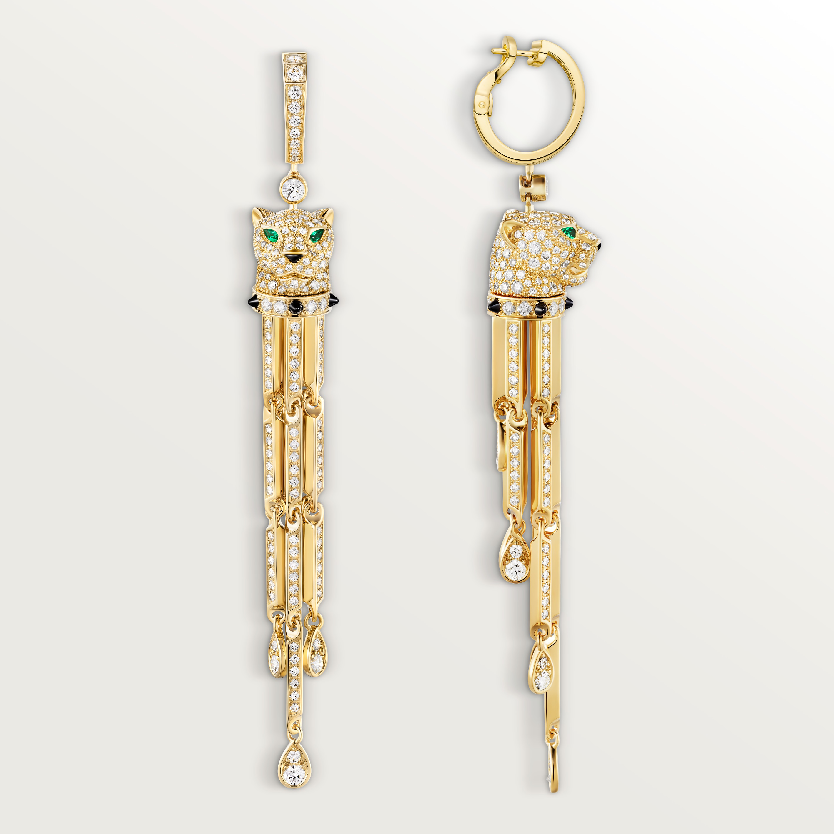 Panth&egrave;re de Cartier earrings, paved, image 5