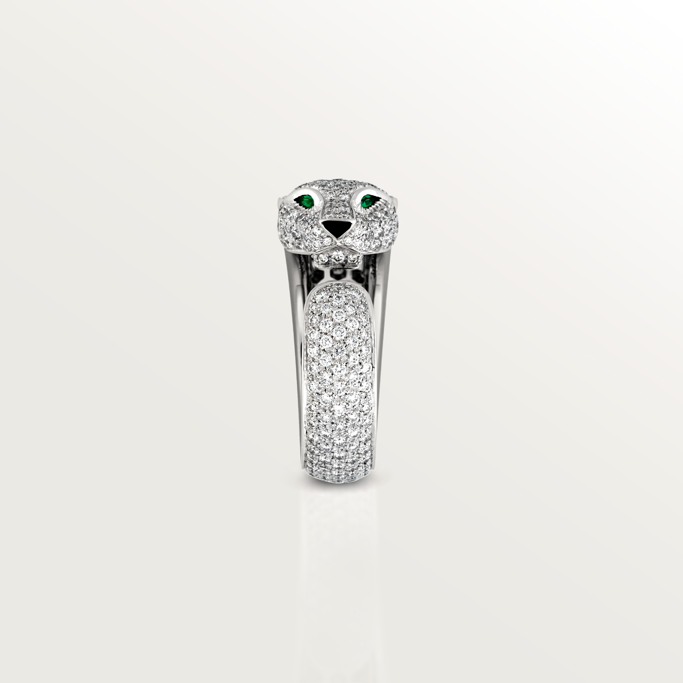 Panth&egrave;re de Cartier ring, medium model, paved, image 6