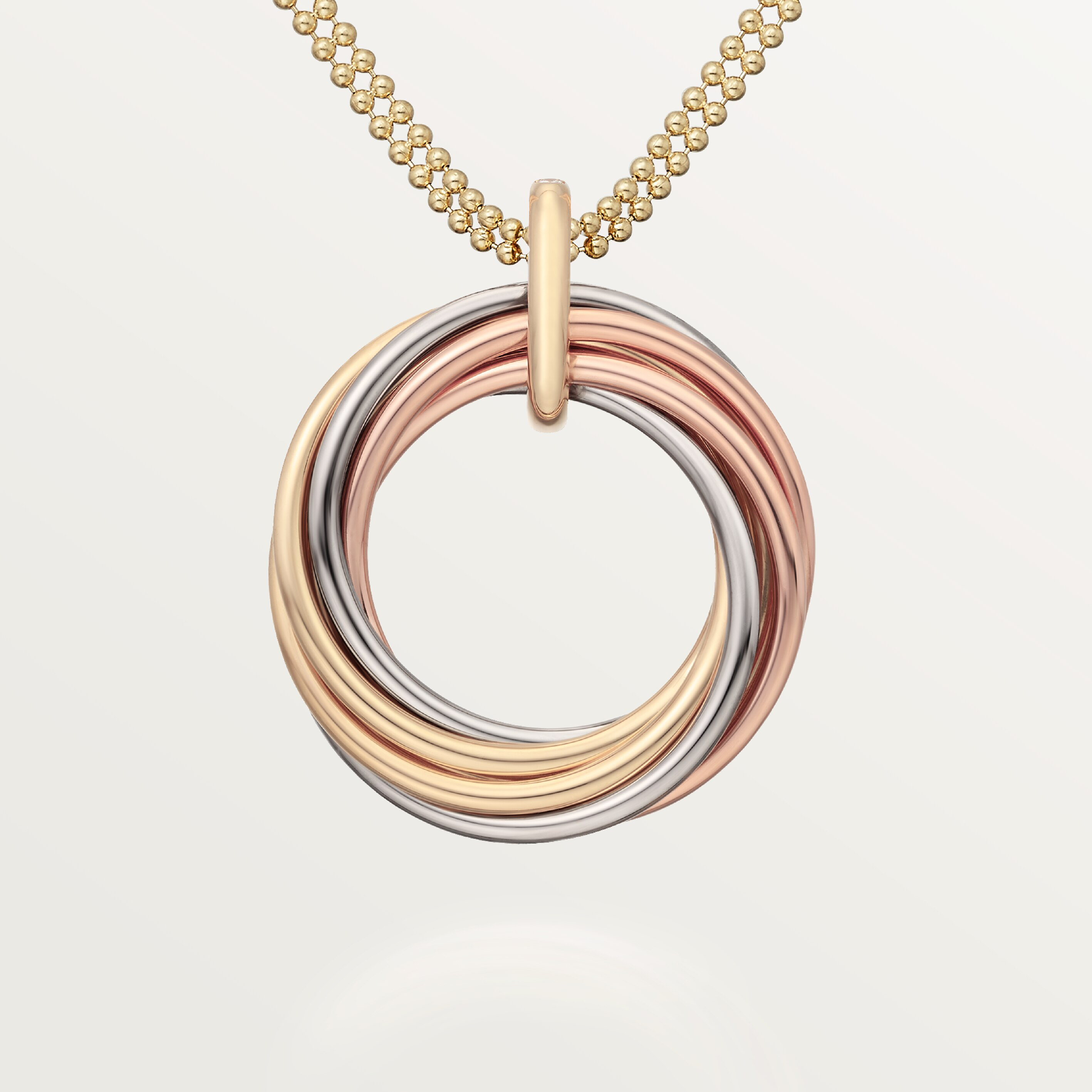 Trinity pendant, seven rows, diamonds, image 6