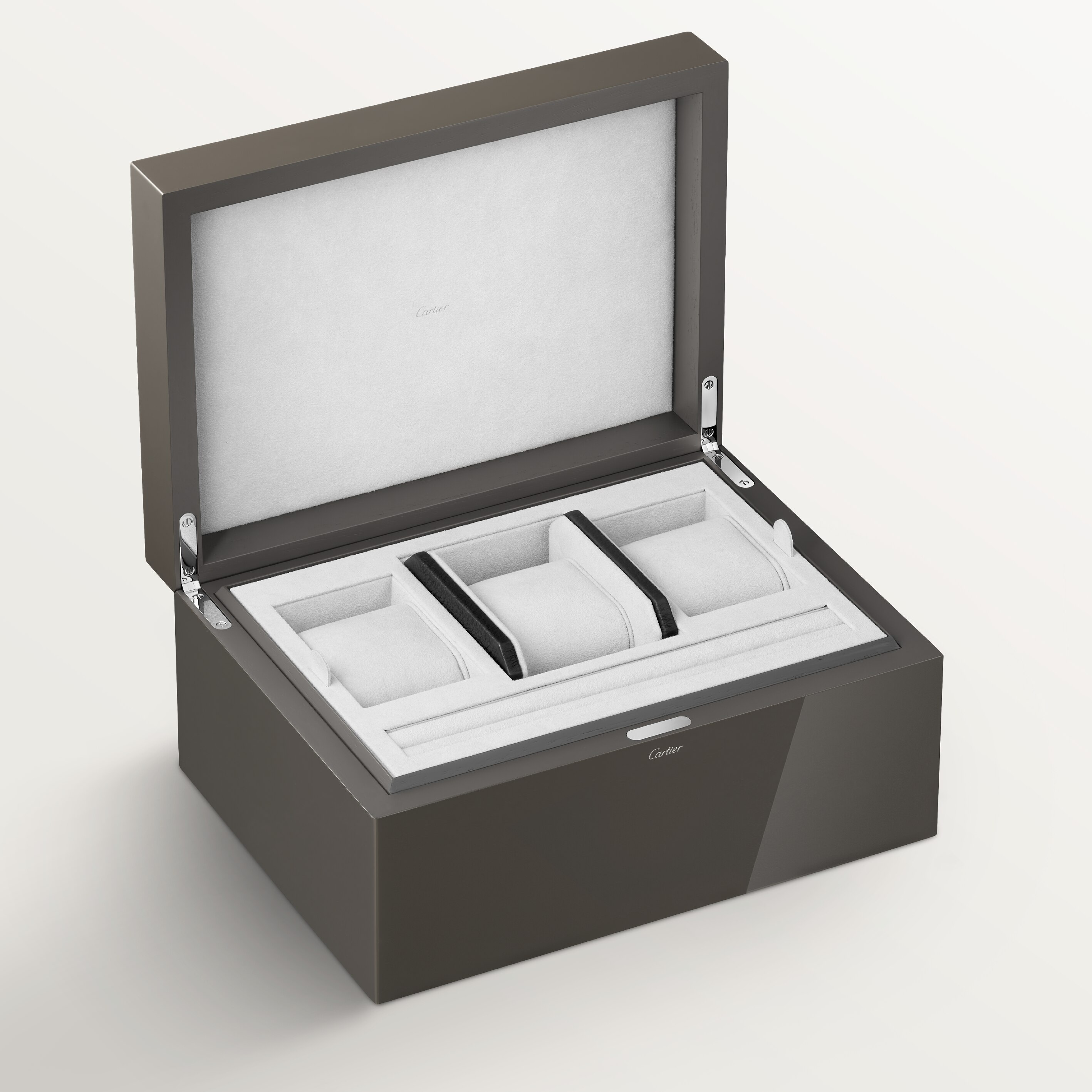 Santos de Cartier three watch and cufflink box, image 5