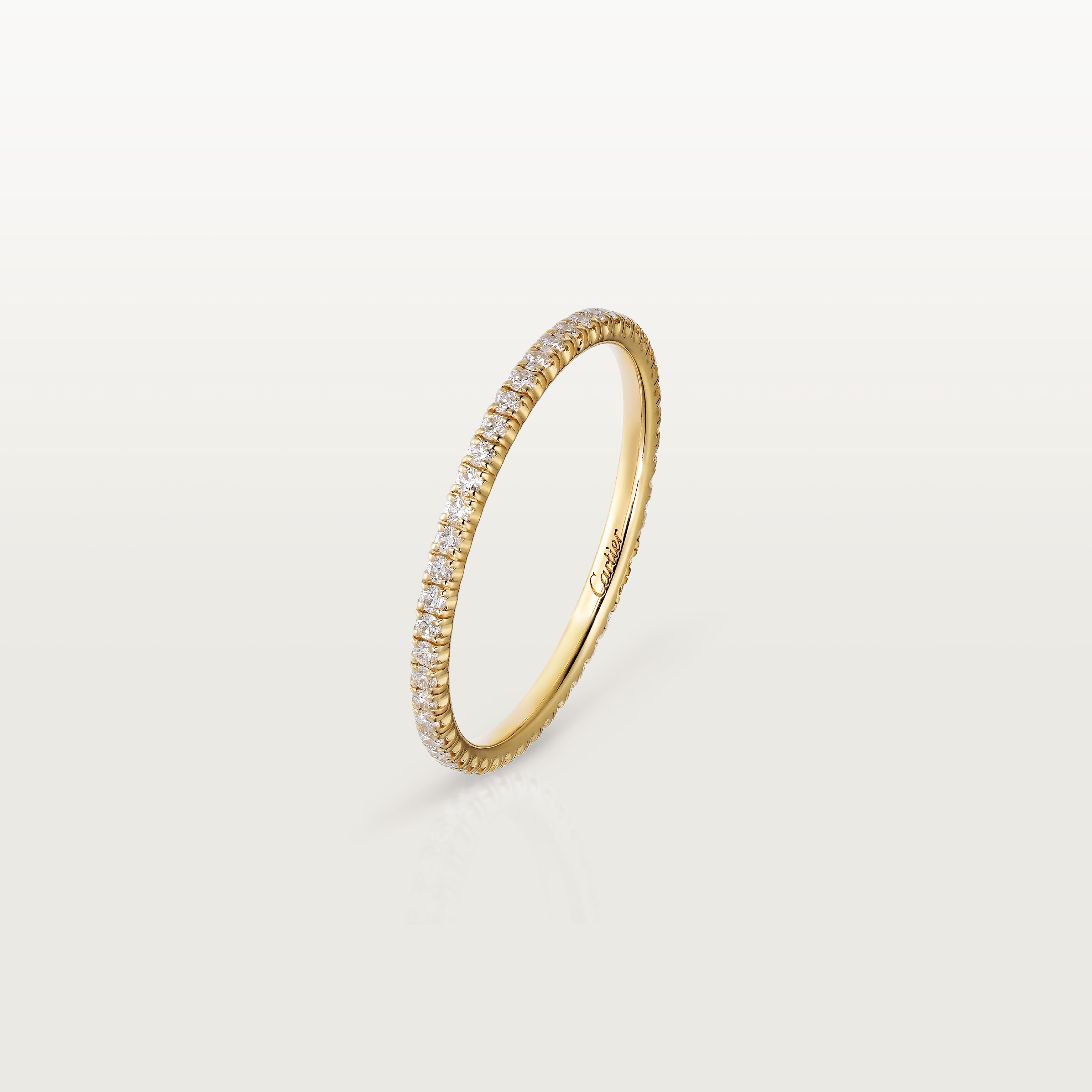 Etincelle de Cartier wedding ring, width 1.5 mm, paved