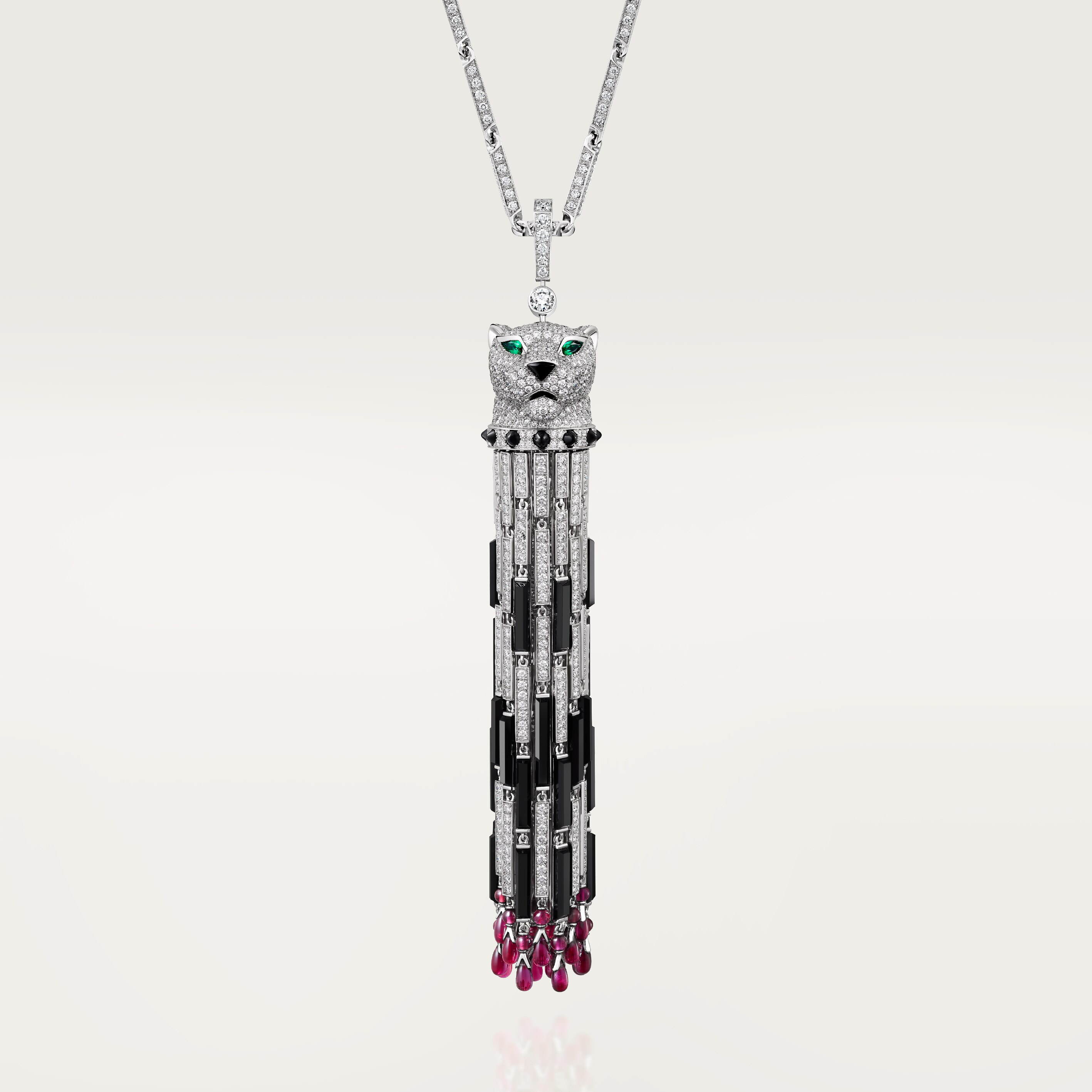 Panth&egrave;re de Cartier long necklace, ruby, multi-wear, large model, paved , image 5