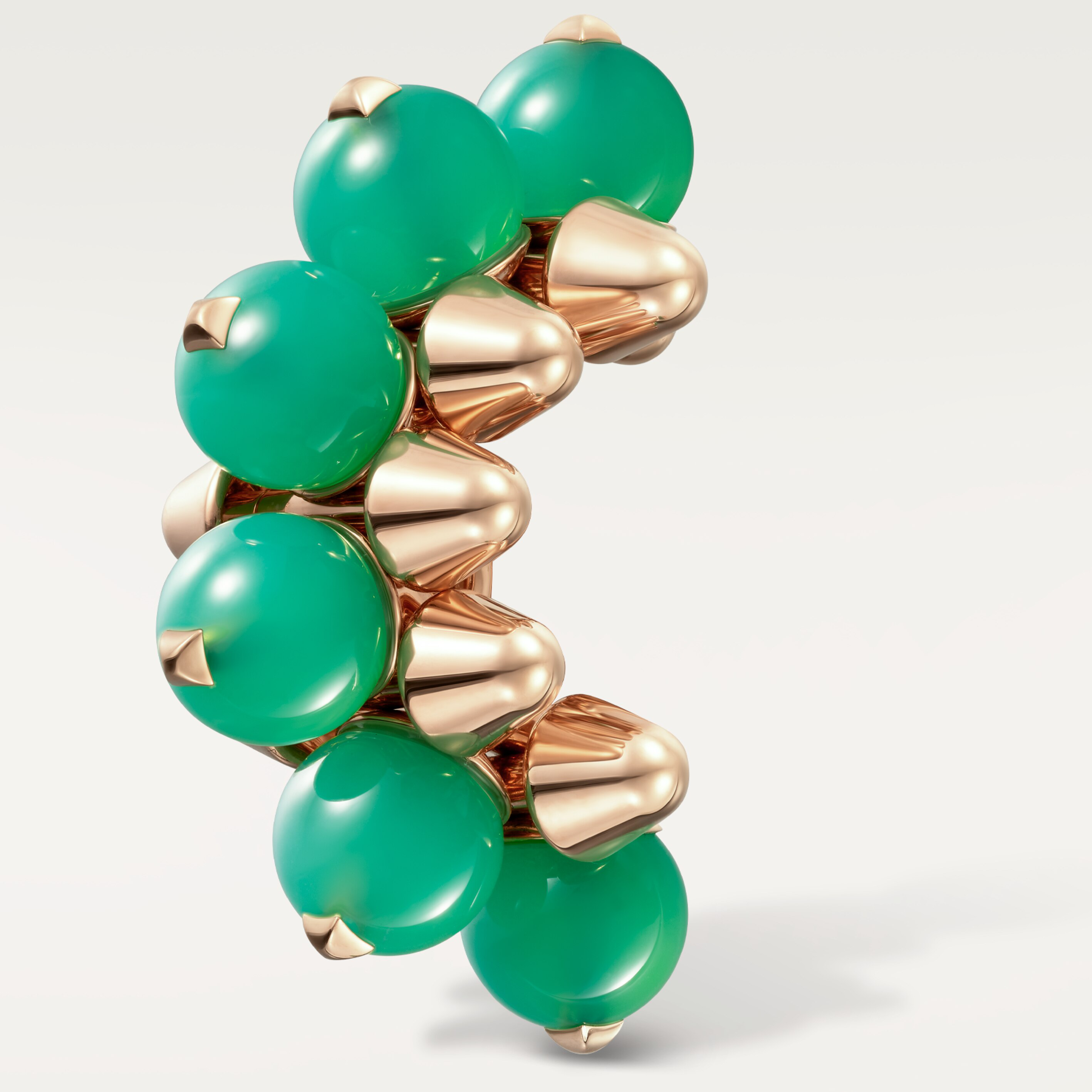 Clash de Cartier single earring, chrysoprase, extra-large model , image 7
