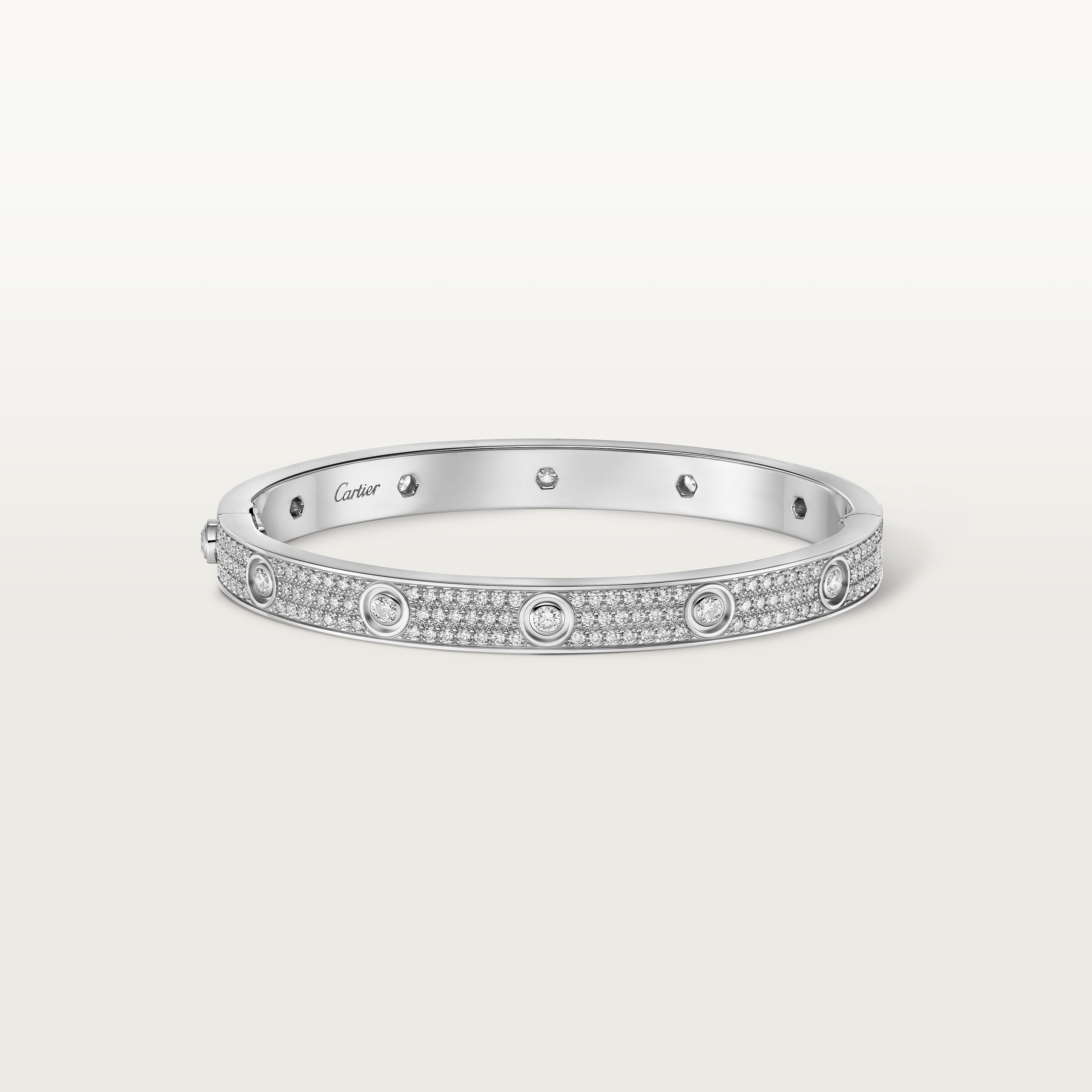#LOVE# bracelet, classic model, paved, 12 diamonds