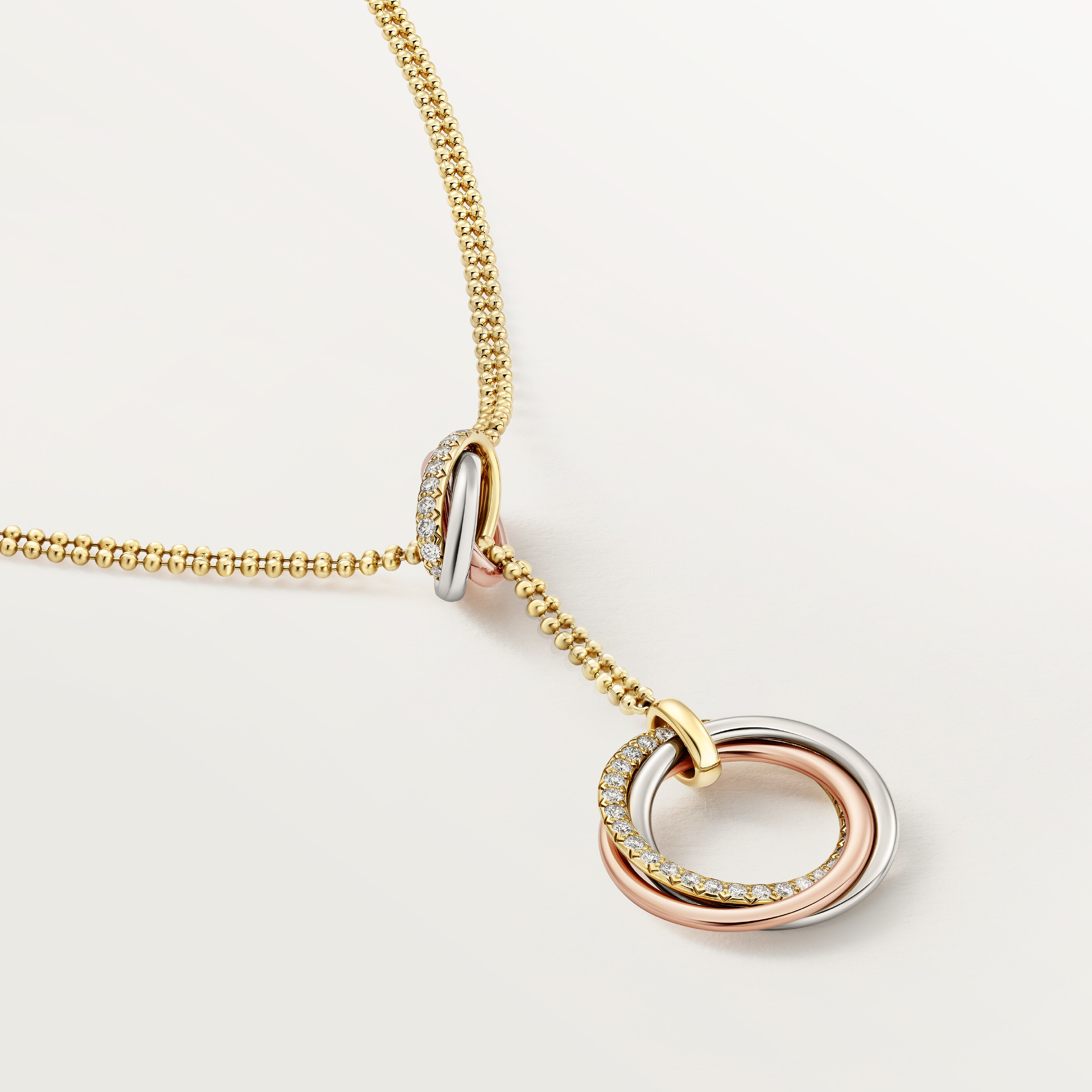 Trinity necklace, diamonds, image 5