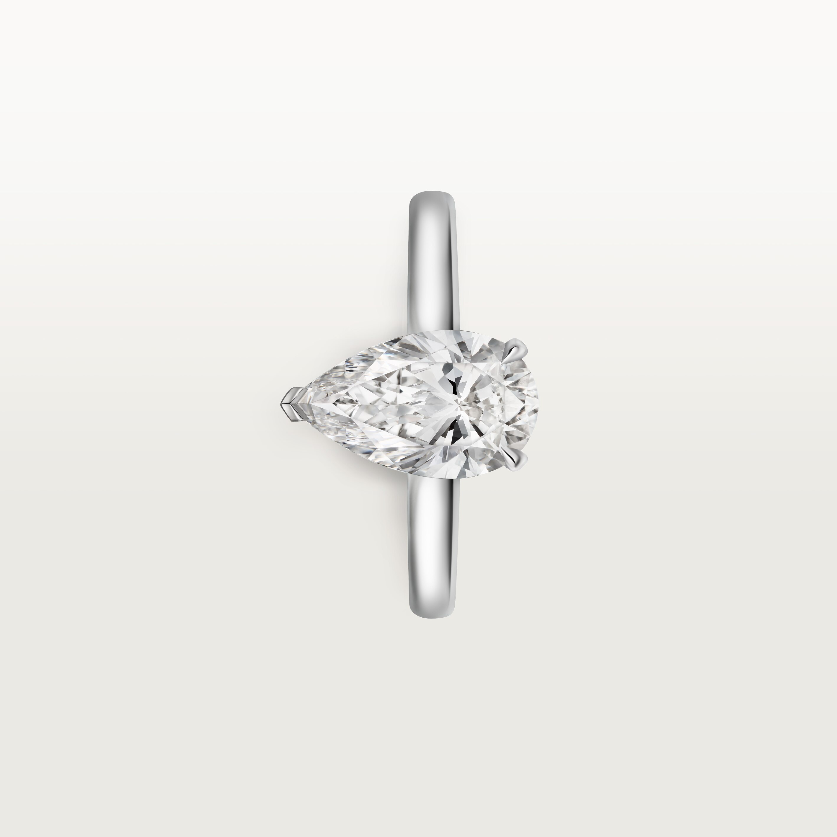 1895 solitaire, pear-shaped diamond, image 8