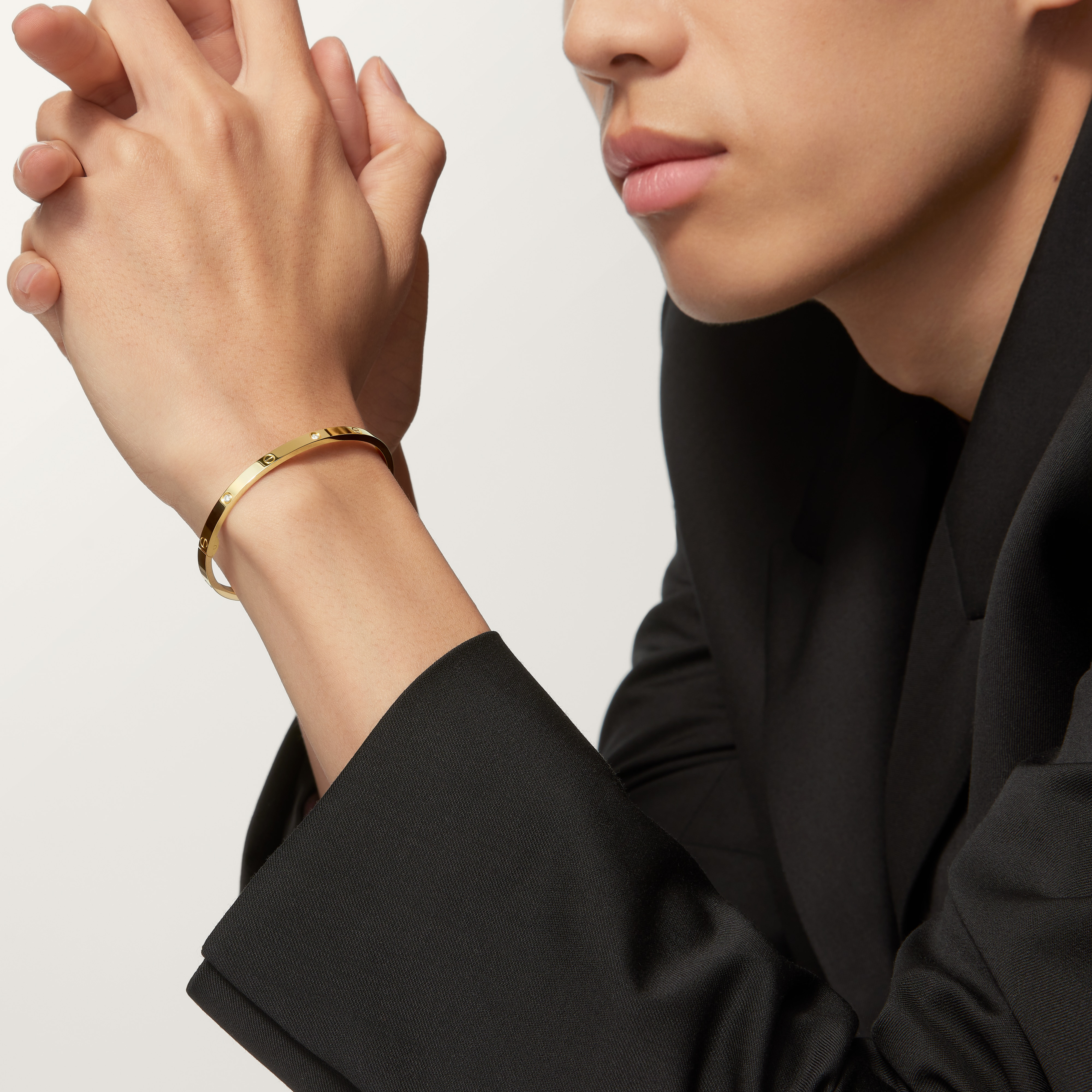 #LOVE# bracelet, small model, 6 diamonds, image 3