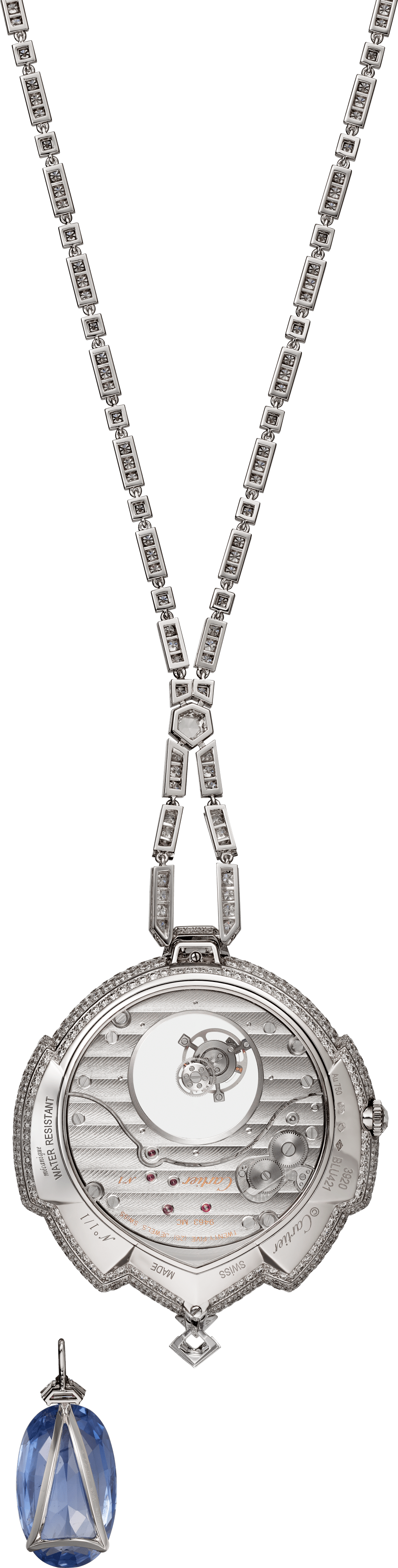 High Jewelry Tourbillon Myst&eacute;rieux Azur&eacute; watch